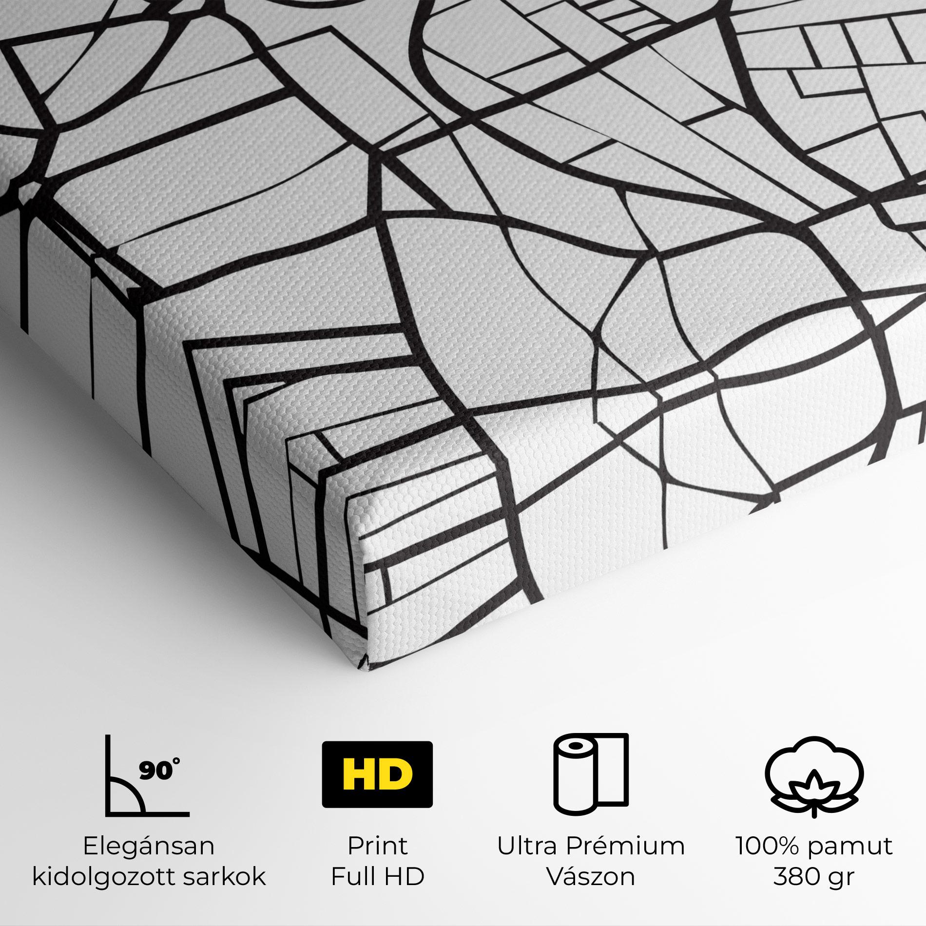 Vászonkép Berlin Map mockup 4