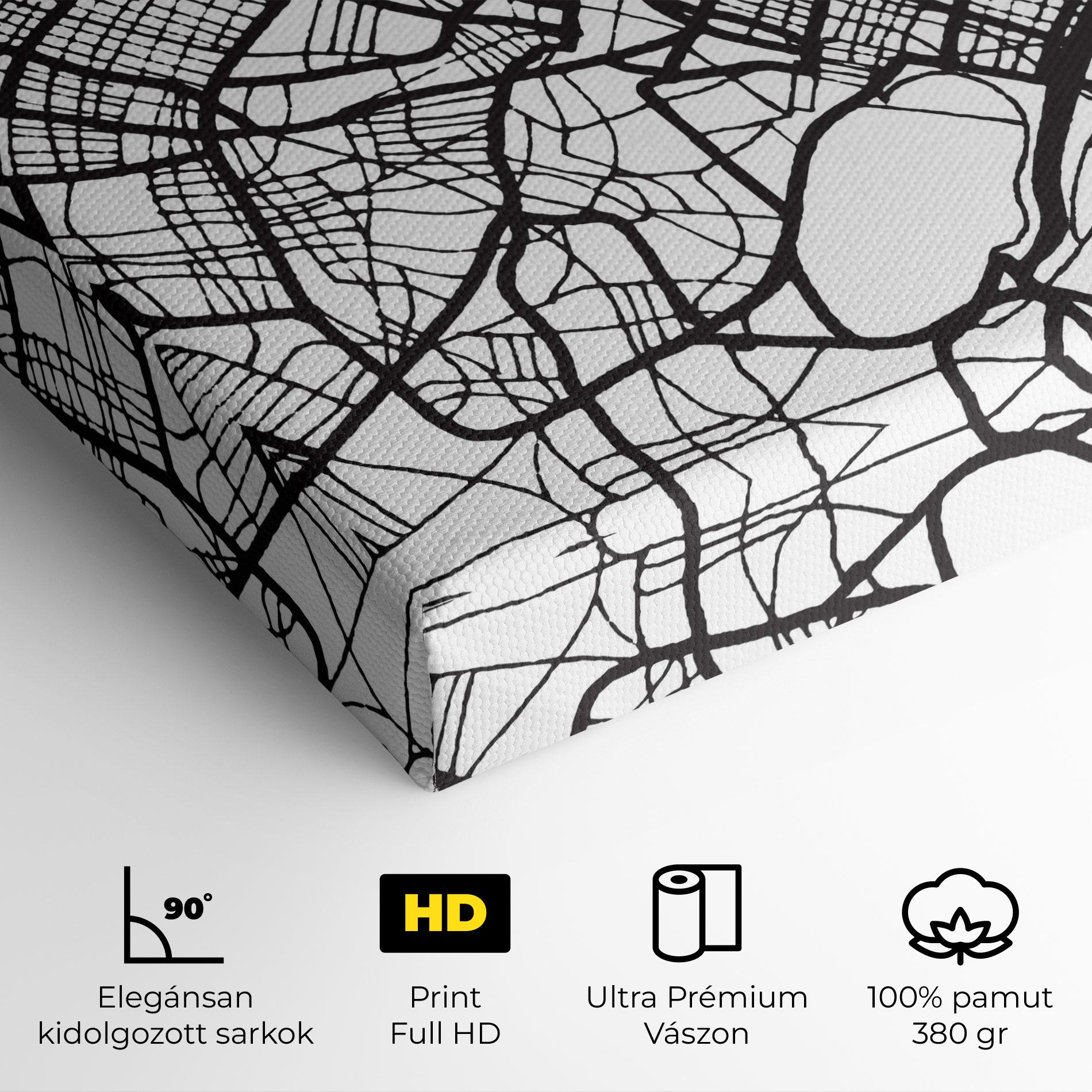 Vászonkép Caen Map mockup 4