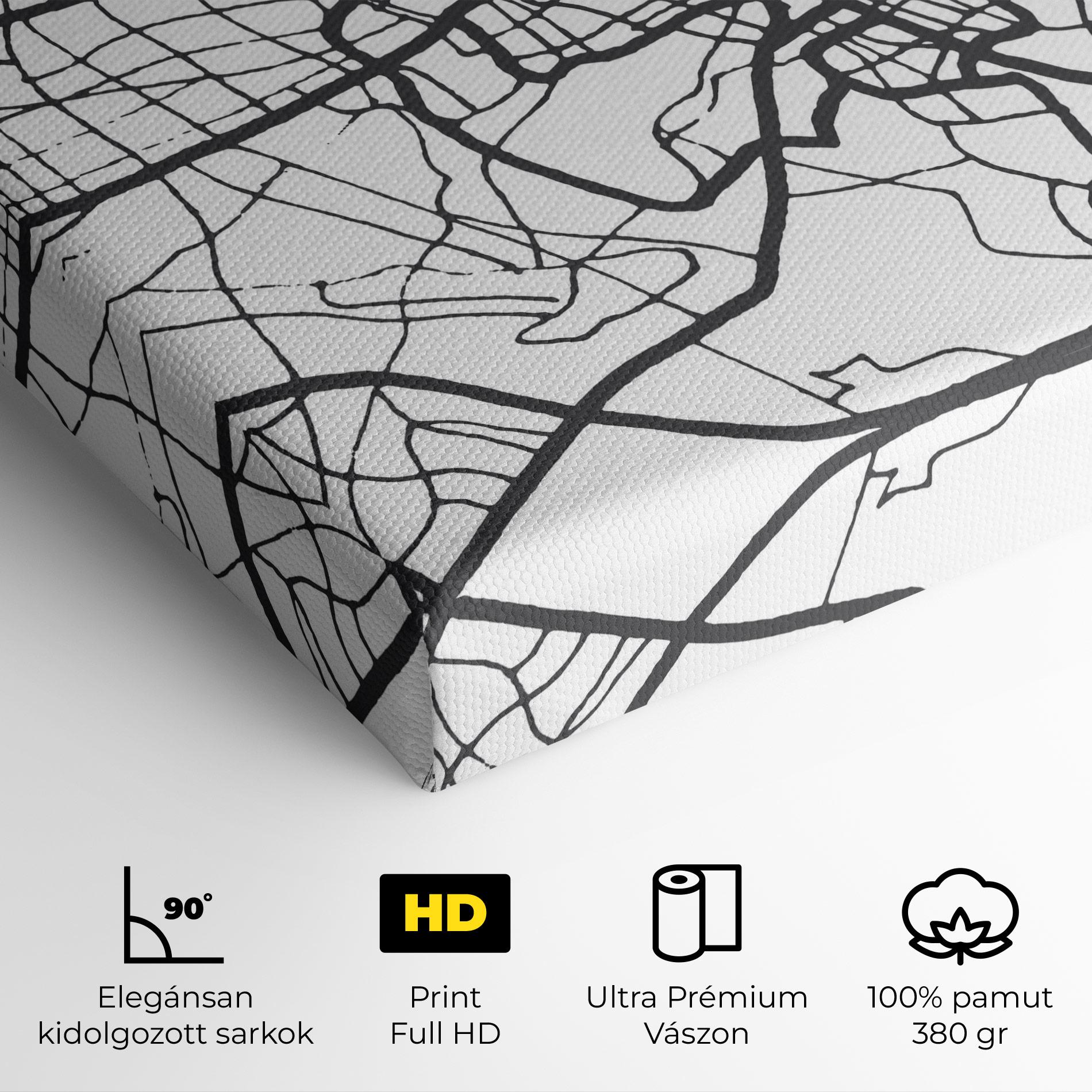 Vászonkép Nairobi Map mockup 4