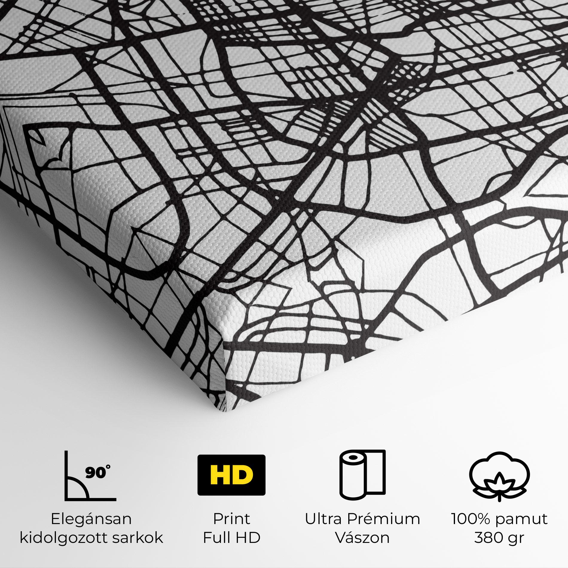 Vászonkép Vitoria Gasteiz Map mockup 4
