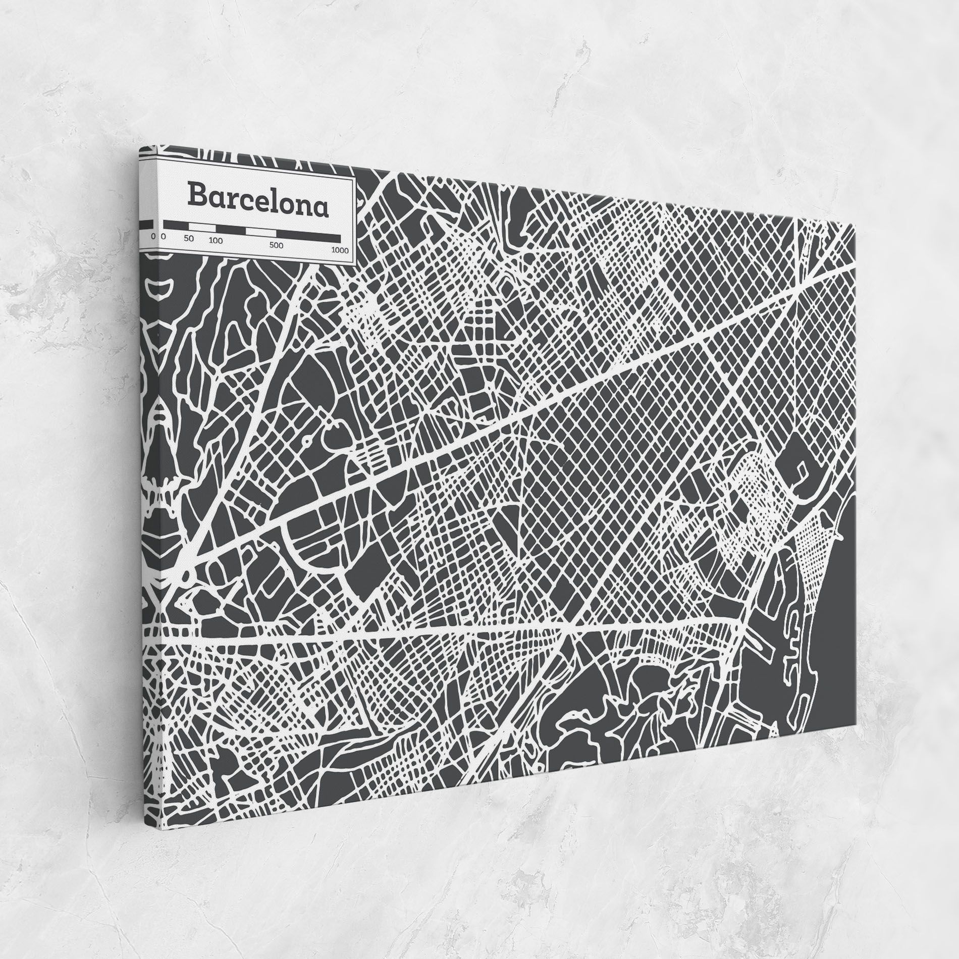Barcelona Map mockup 1