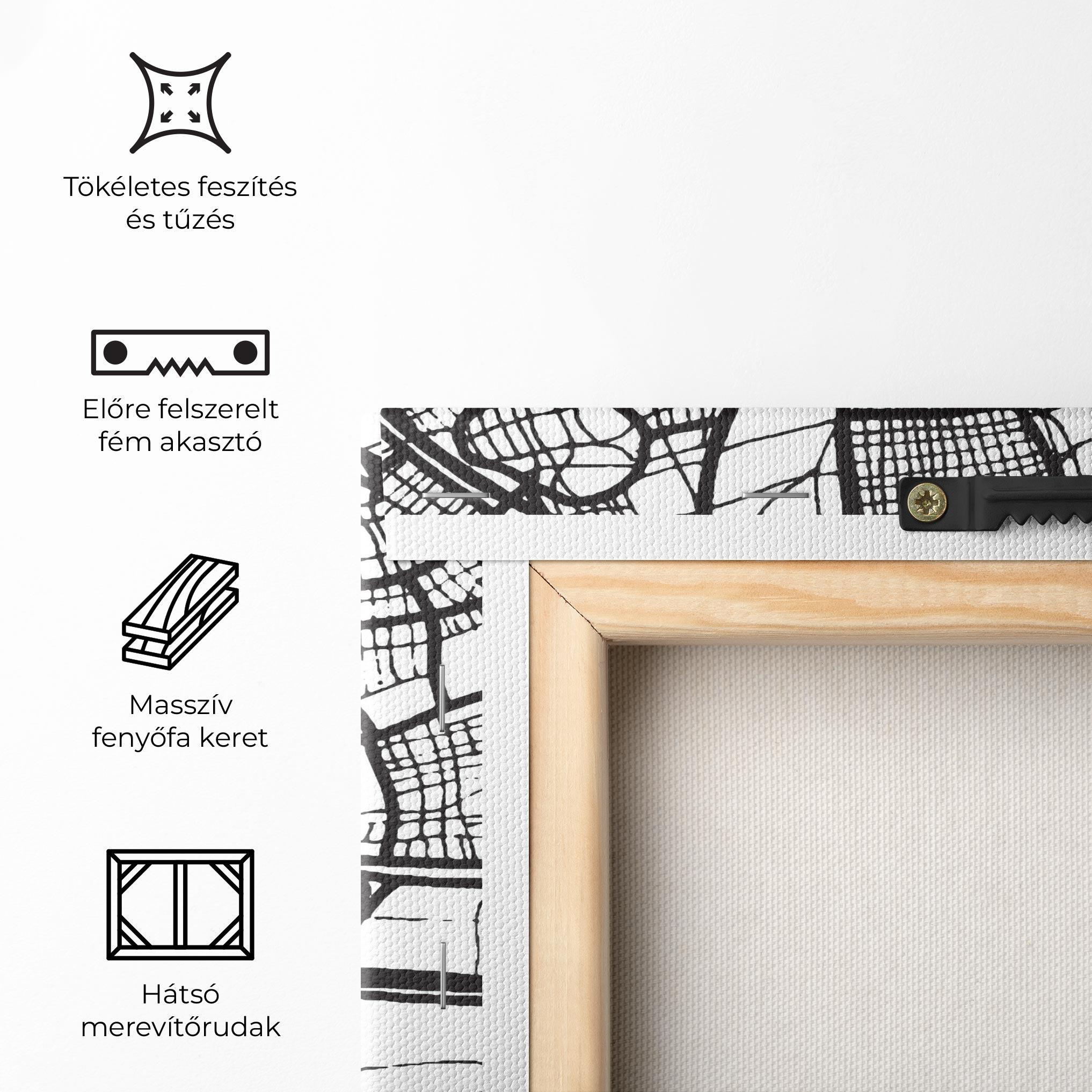 Vászonkép Caen Map mockup 5