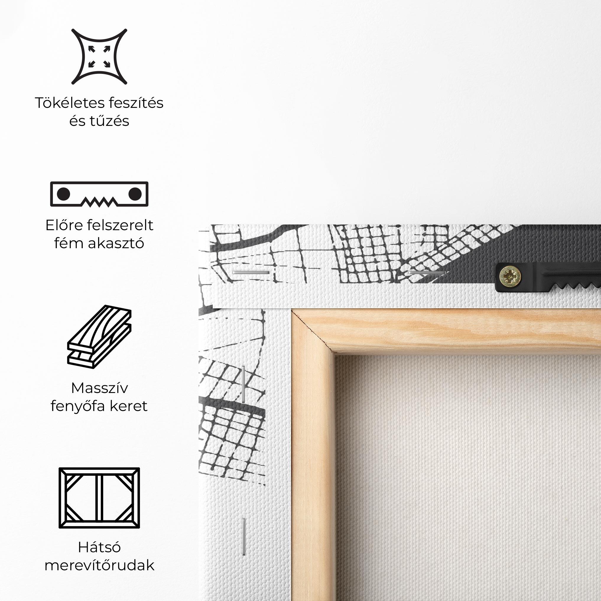 Vászonkép Chalcis Map mockup 5