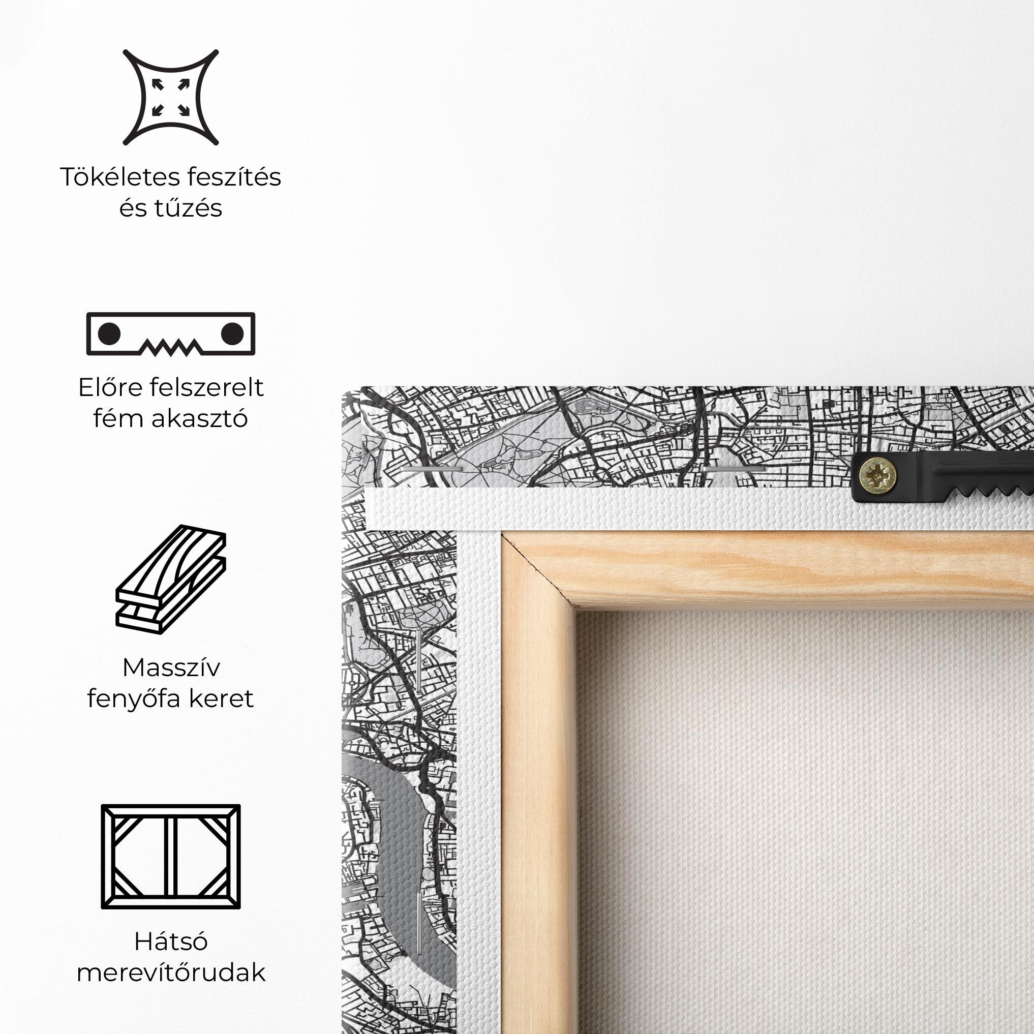 Vászonkép City Map mockup 5