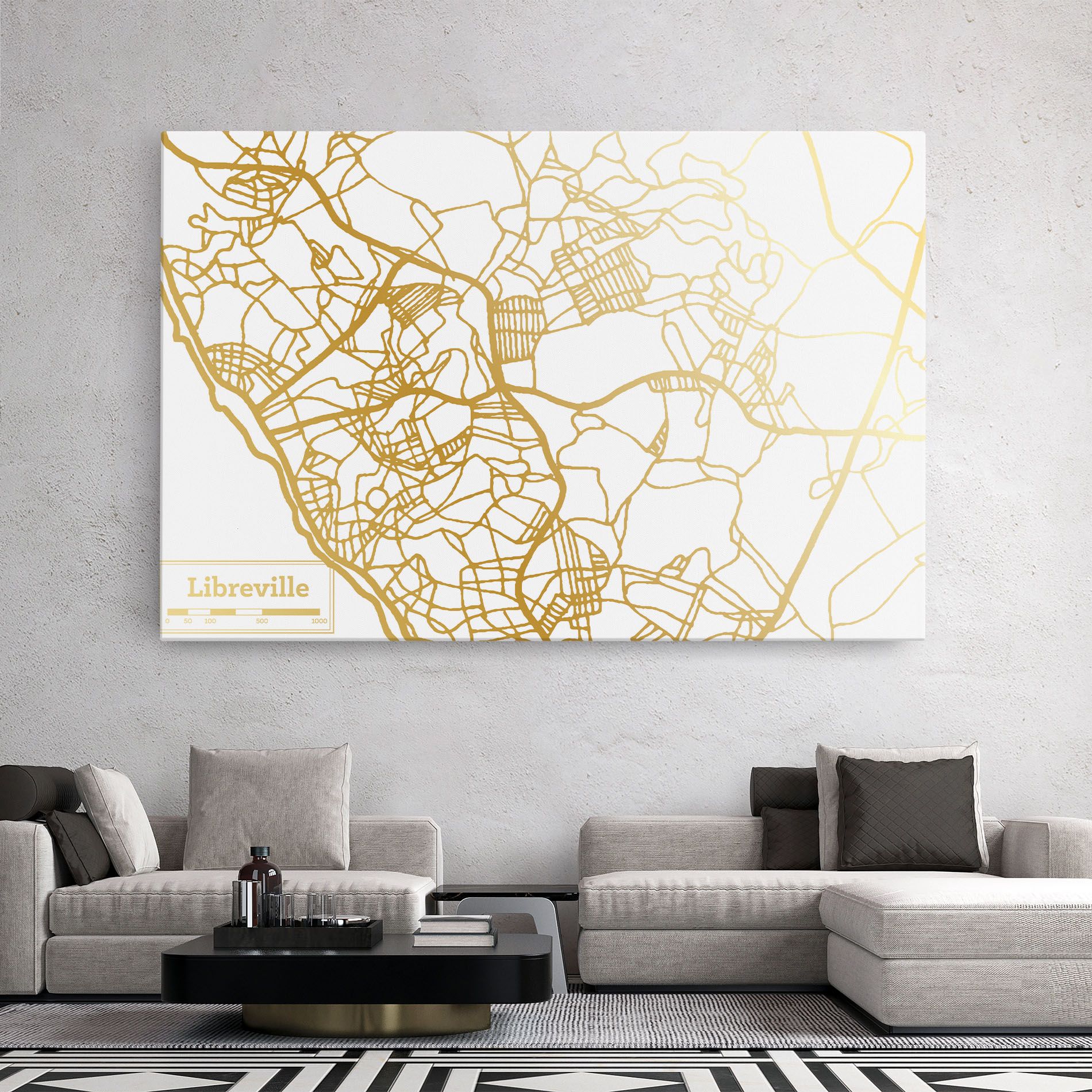 Libreville Gold Map mockup 2
