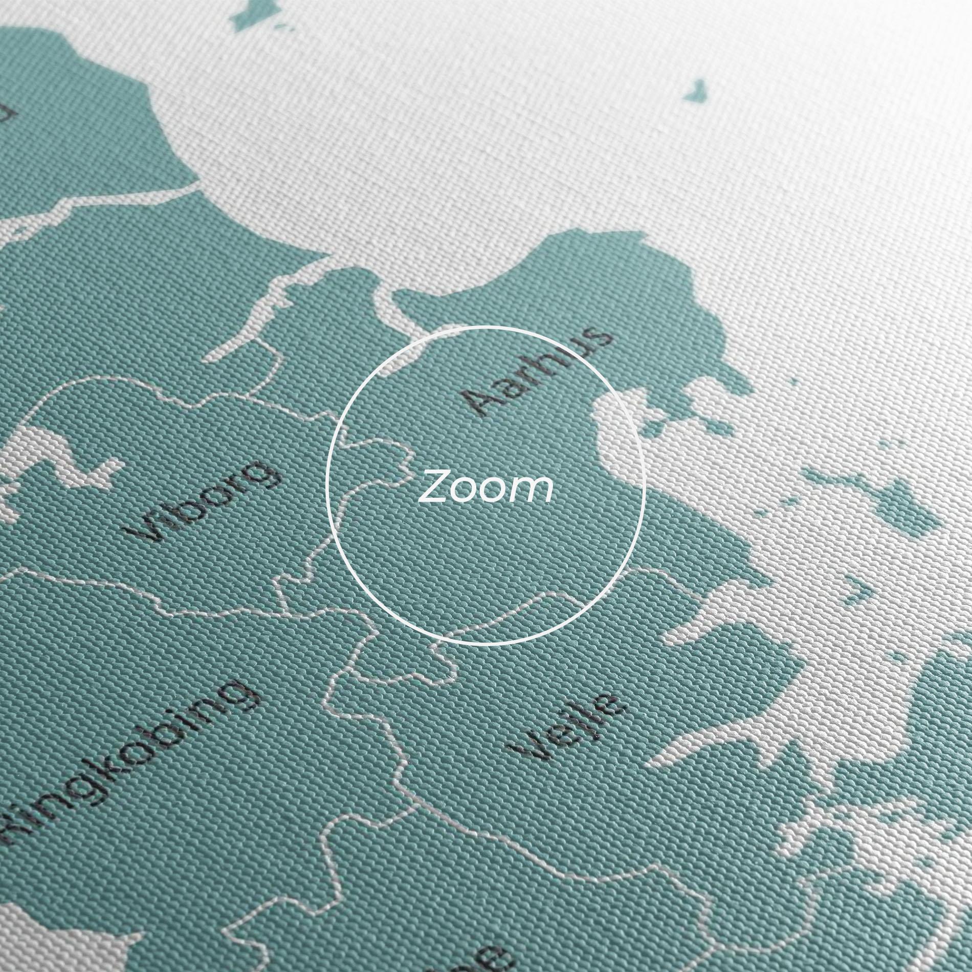 Vászonkép Denmark Map mockup 3