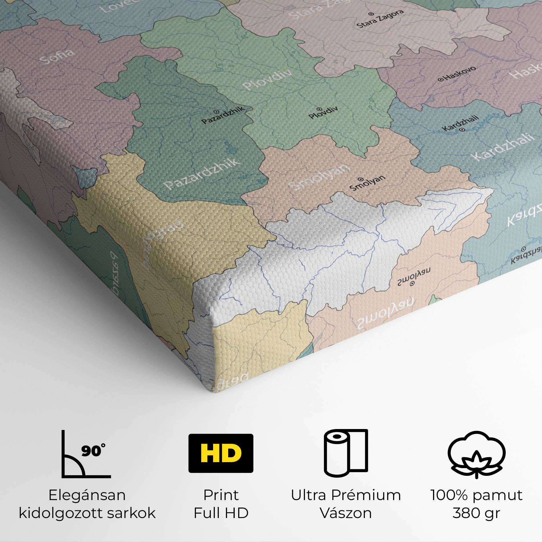 Bulgaria Map mockup 4