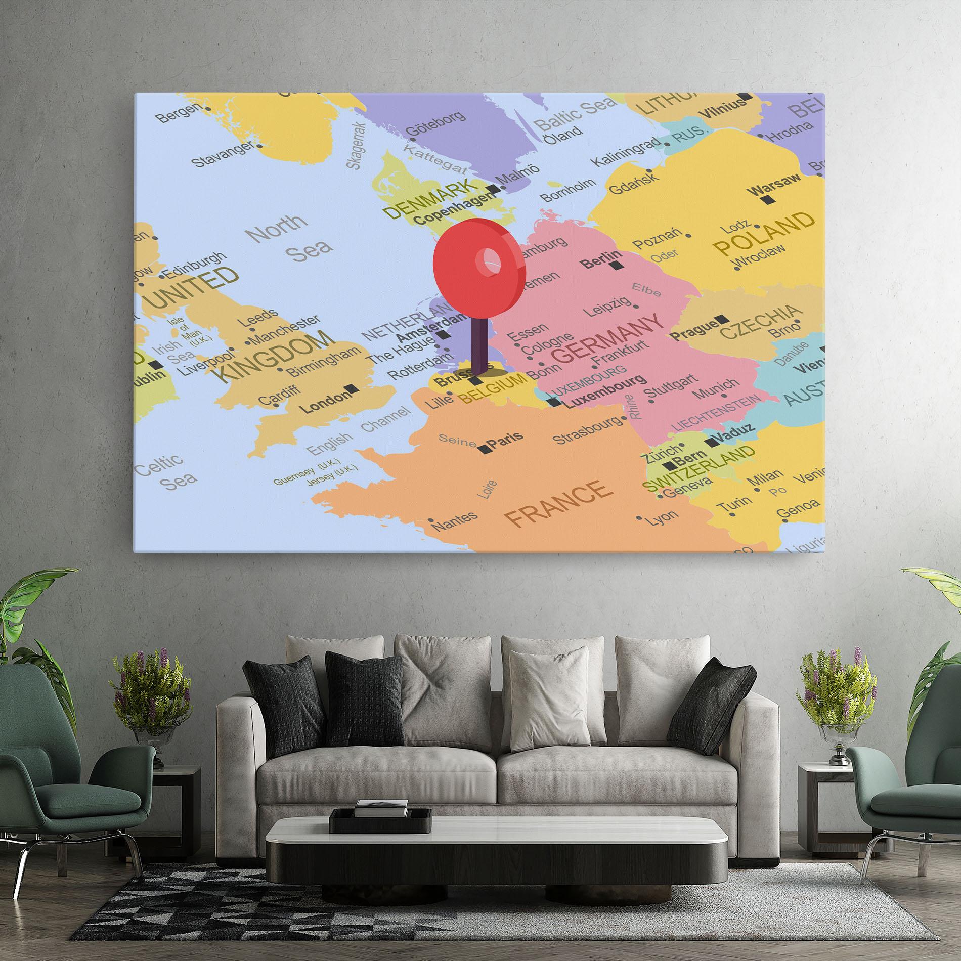 Vászonkép Belgium Close Up mockup 7