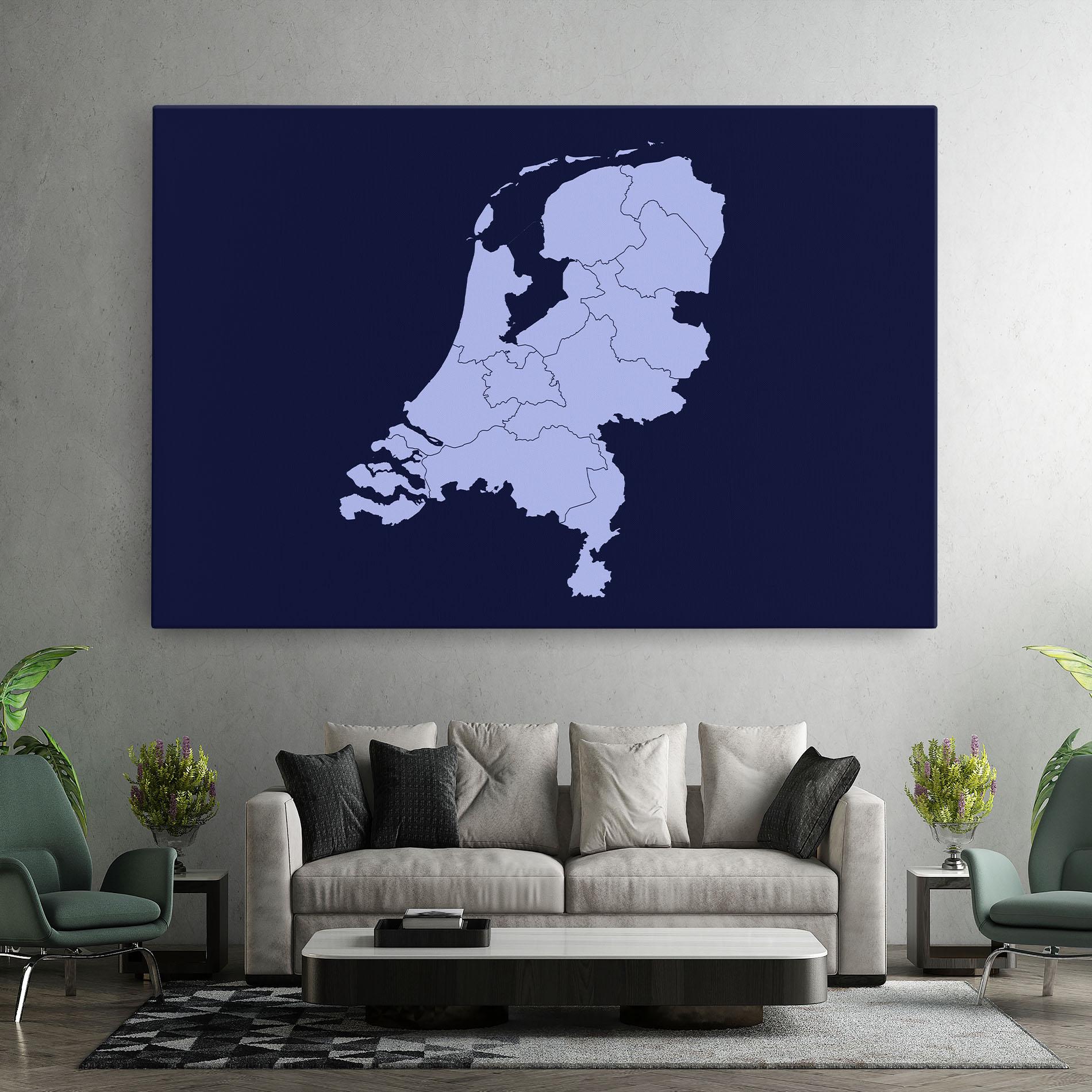 Vászonkép Netherlands Map mockup 7