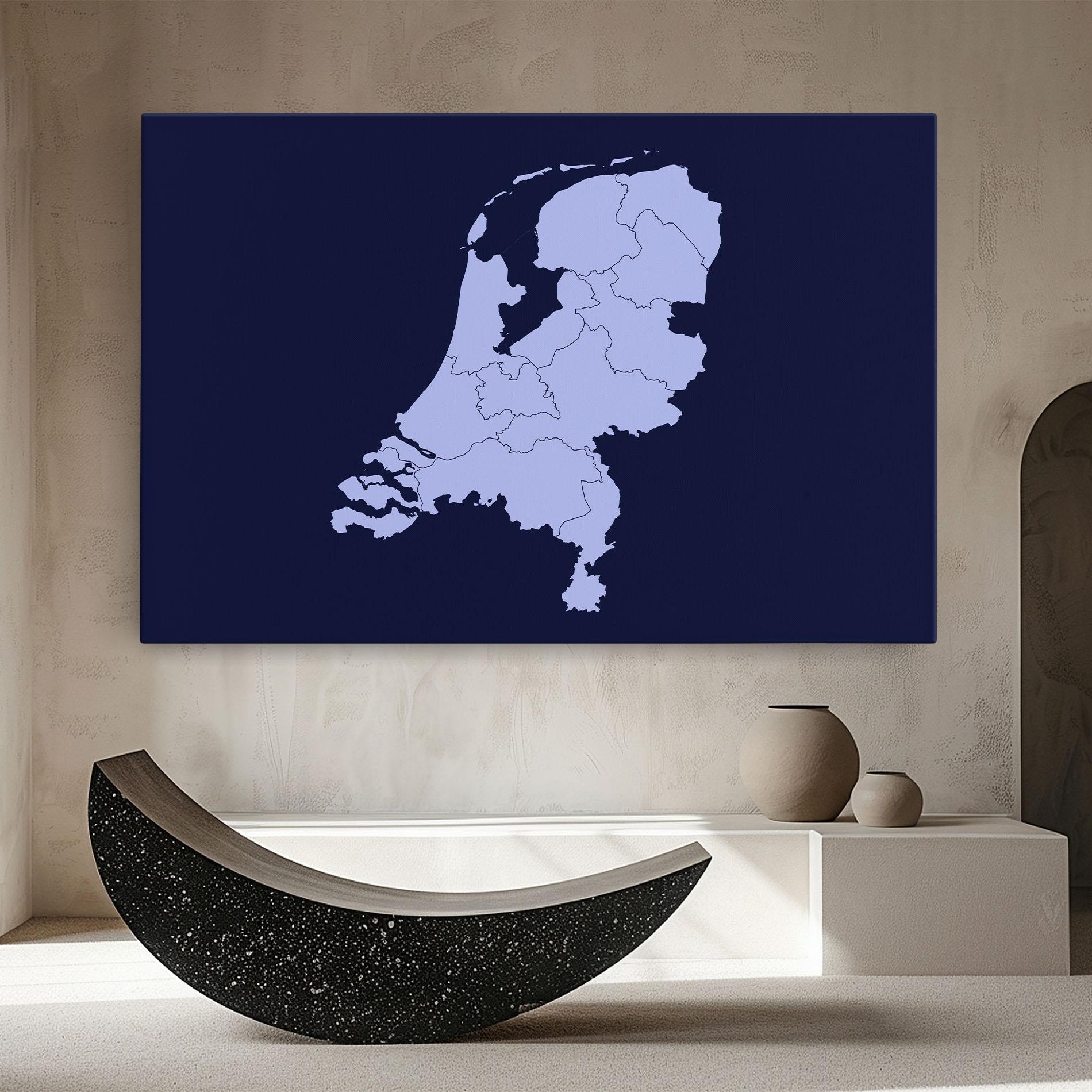 Vászonkép Netherlands Map mockup 8