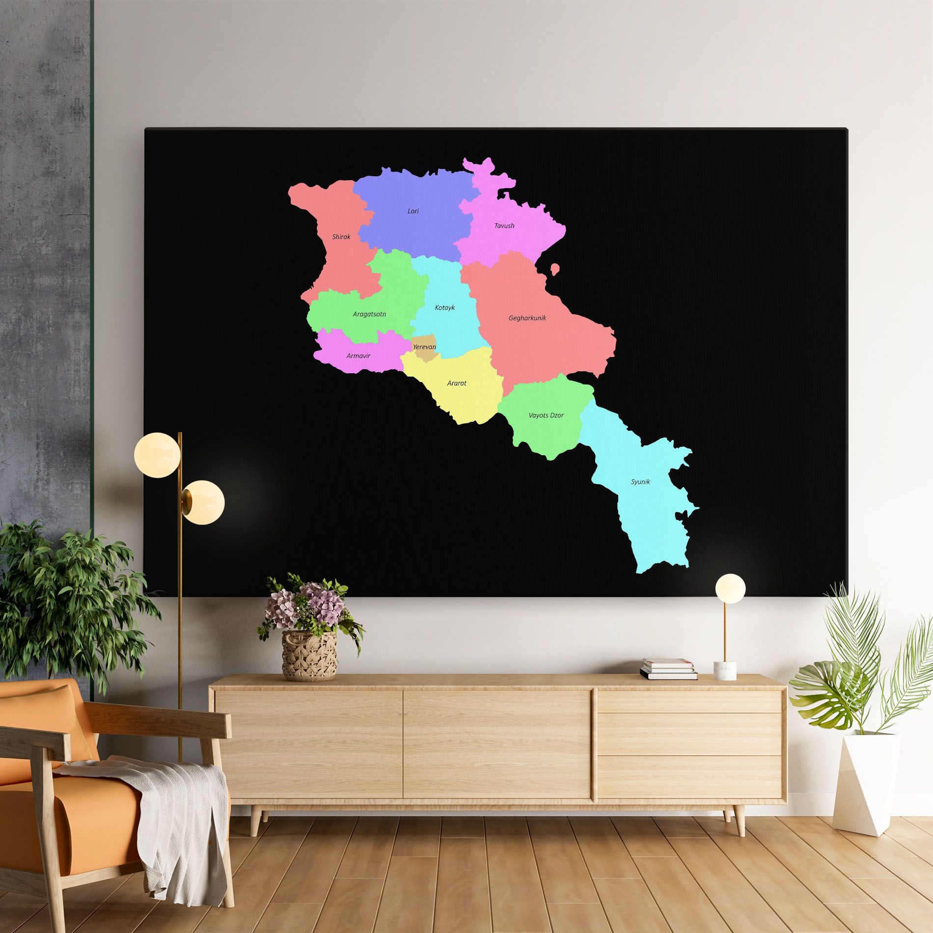 Armenia Map mockup 9
