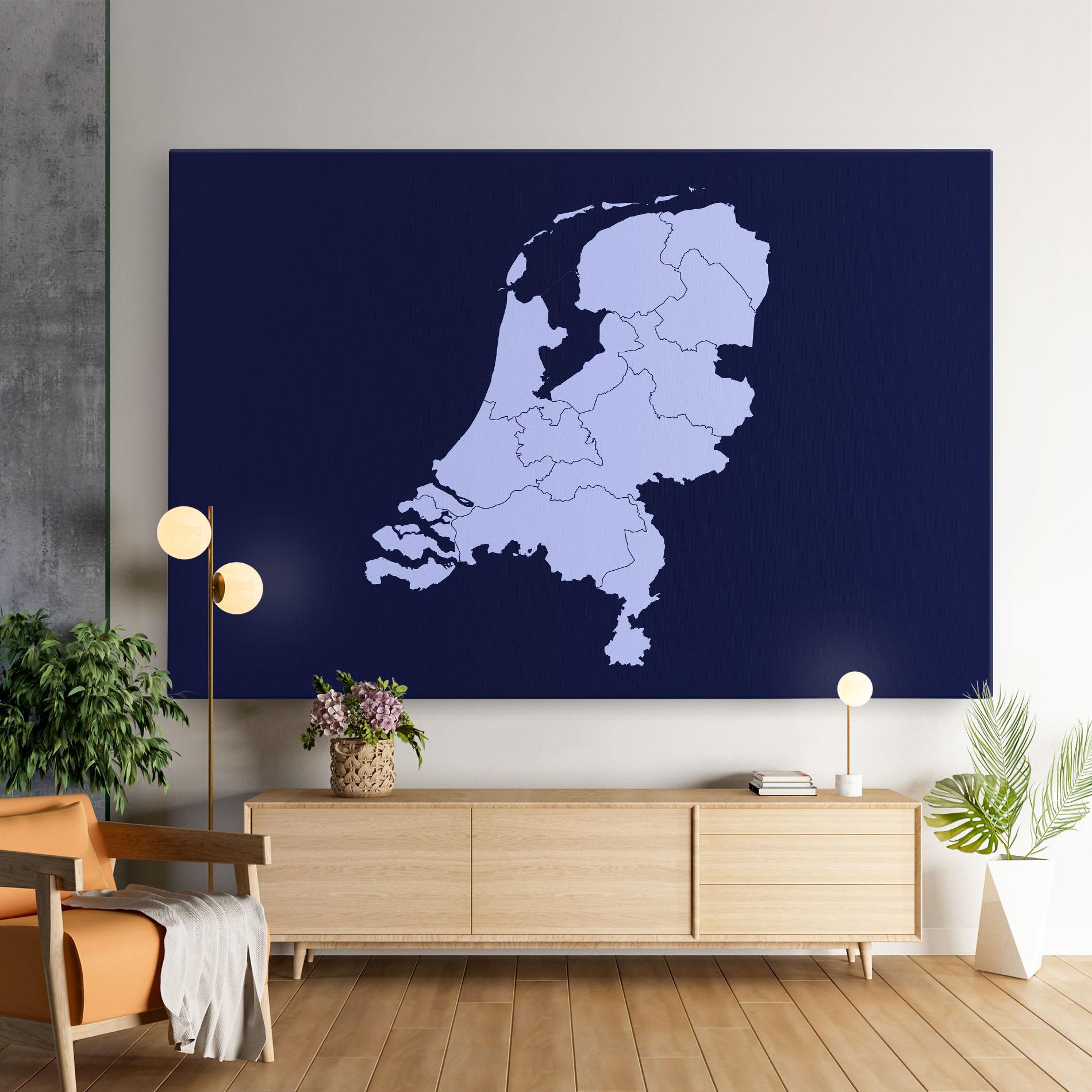 Vászonkép Netherlands Map mockup 9