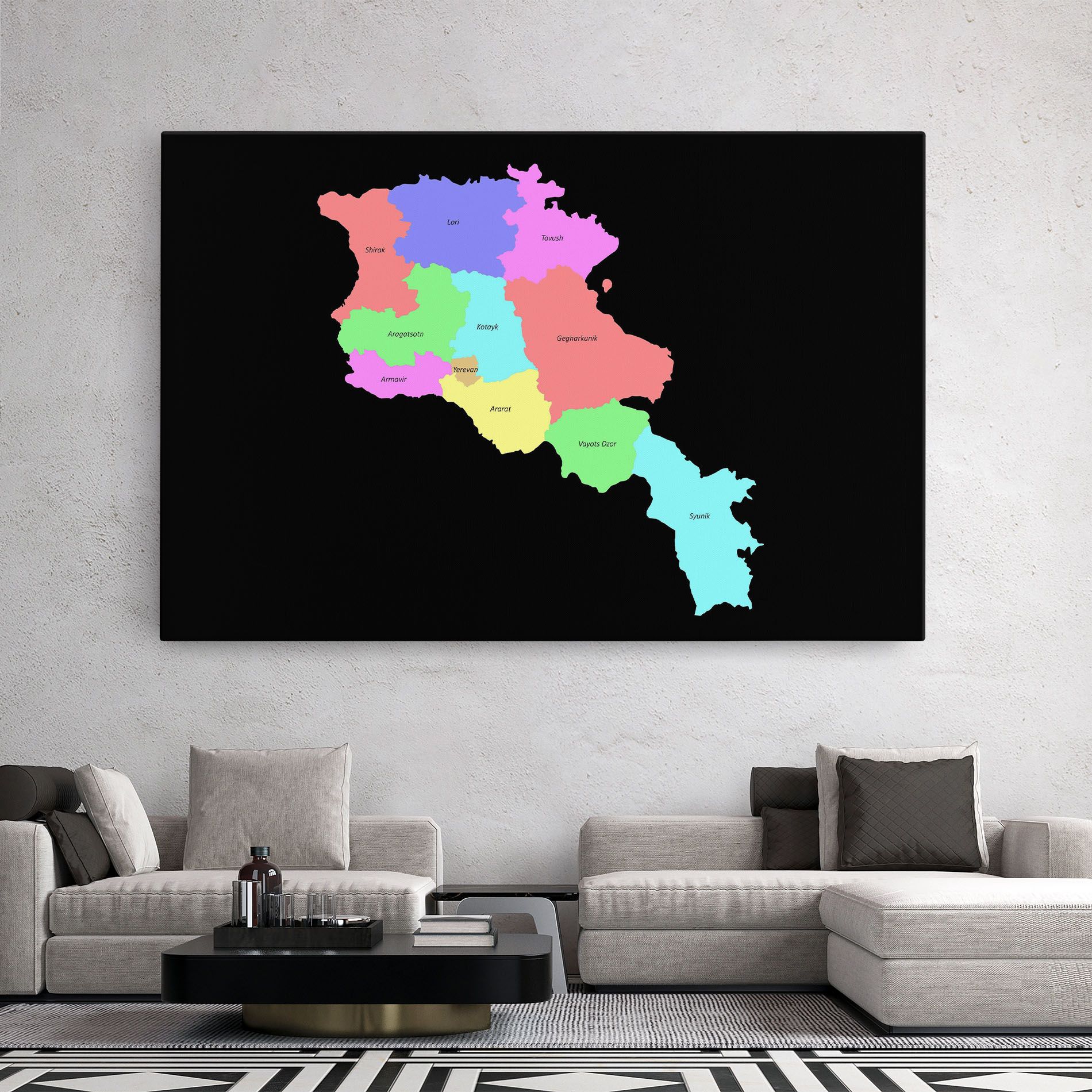 Armenia Map mockup 2