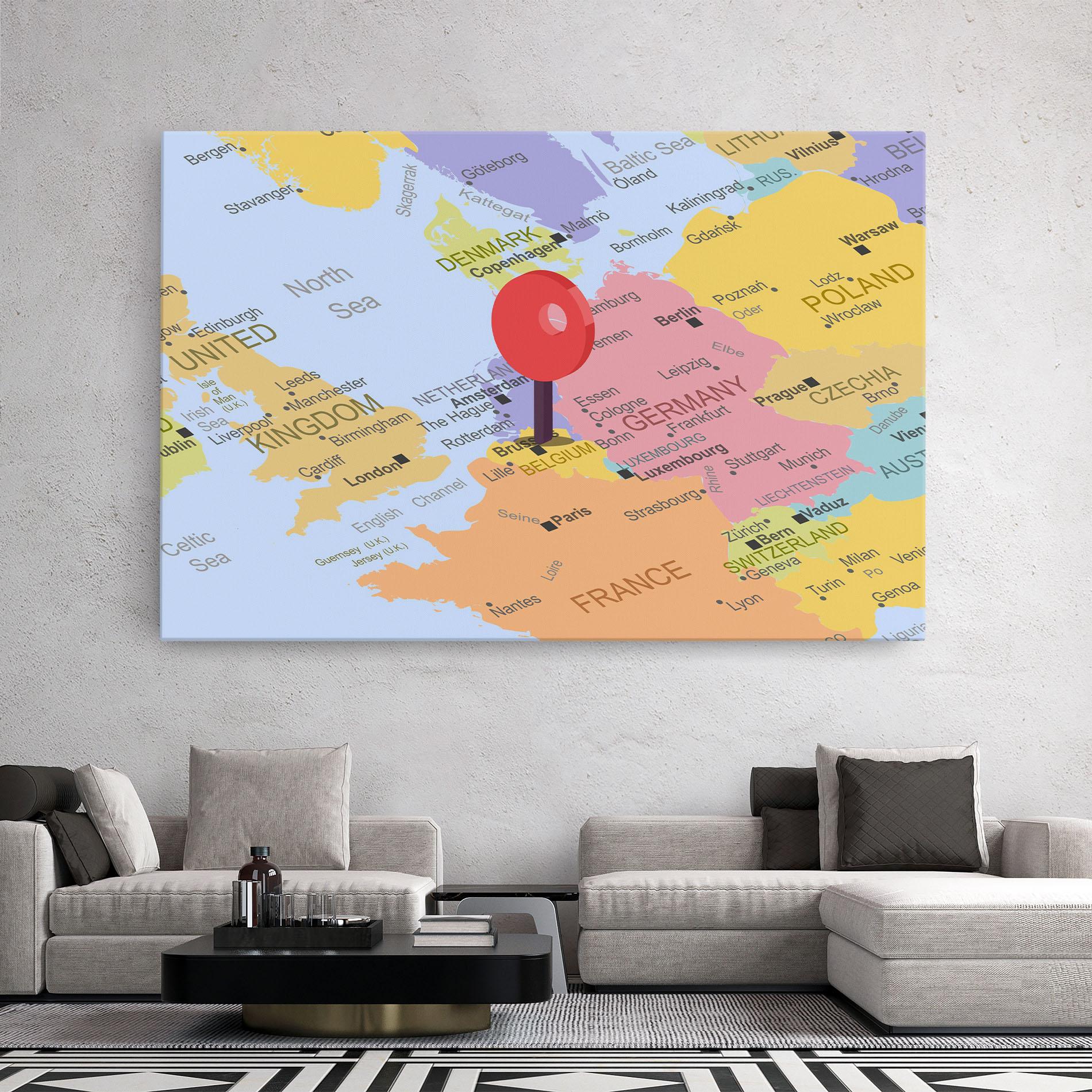 Vászonkép Belgium Close Up mockup 2