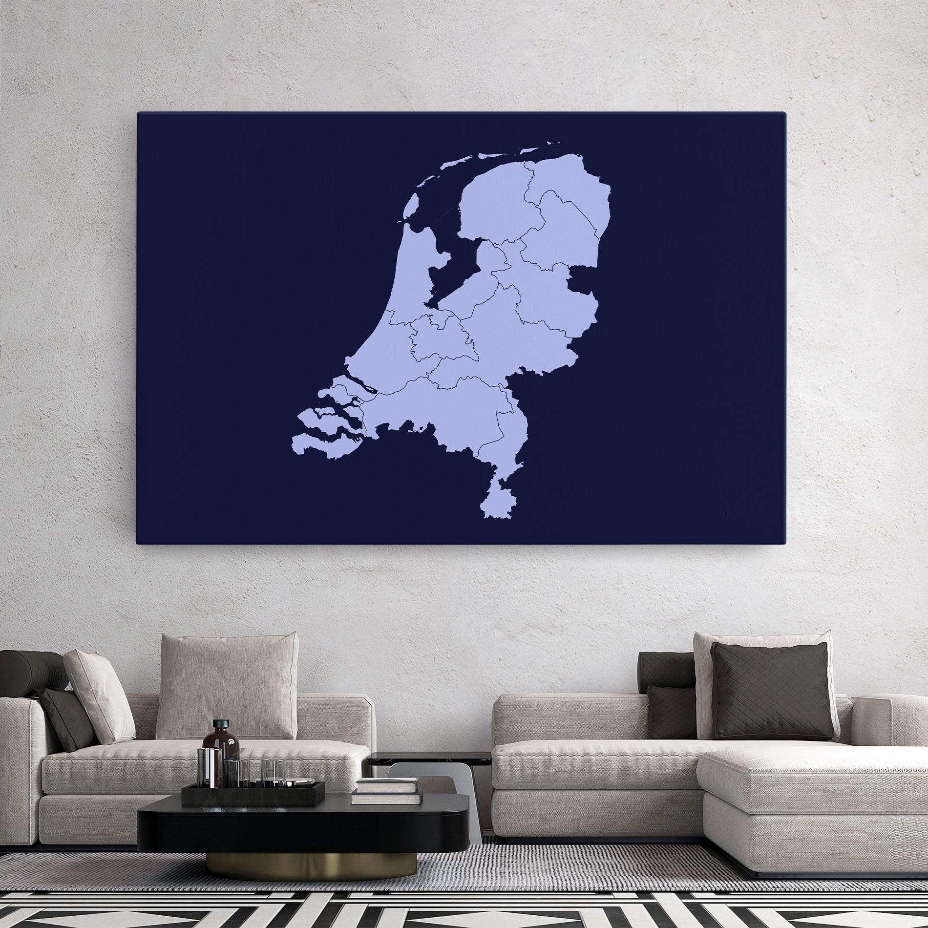 Vászonkép Netherlands Map mockup 2
