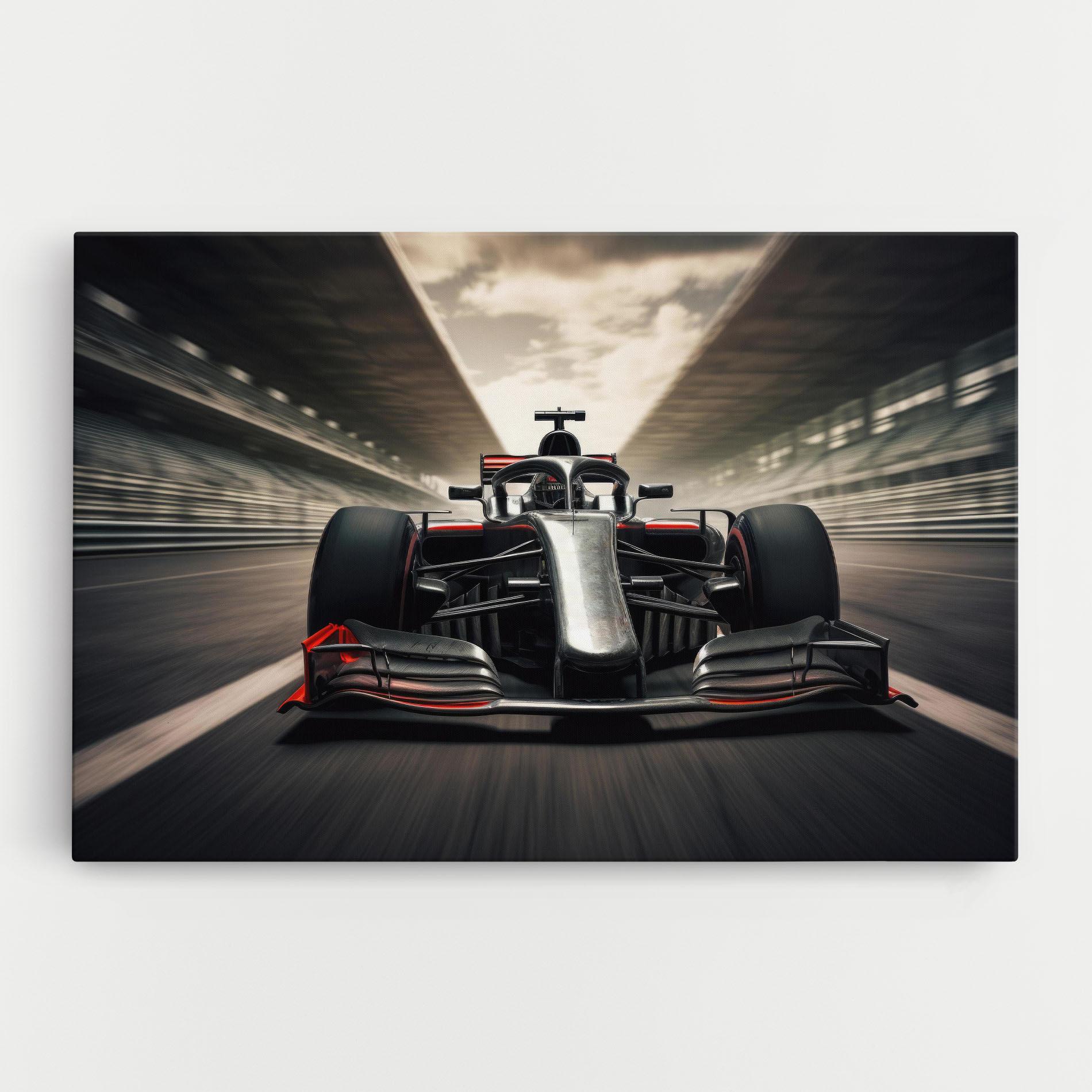 Vászonkép Black Red F1 mockup 0