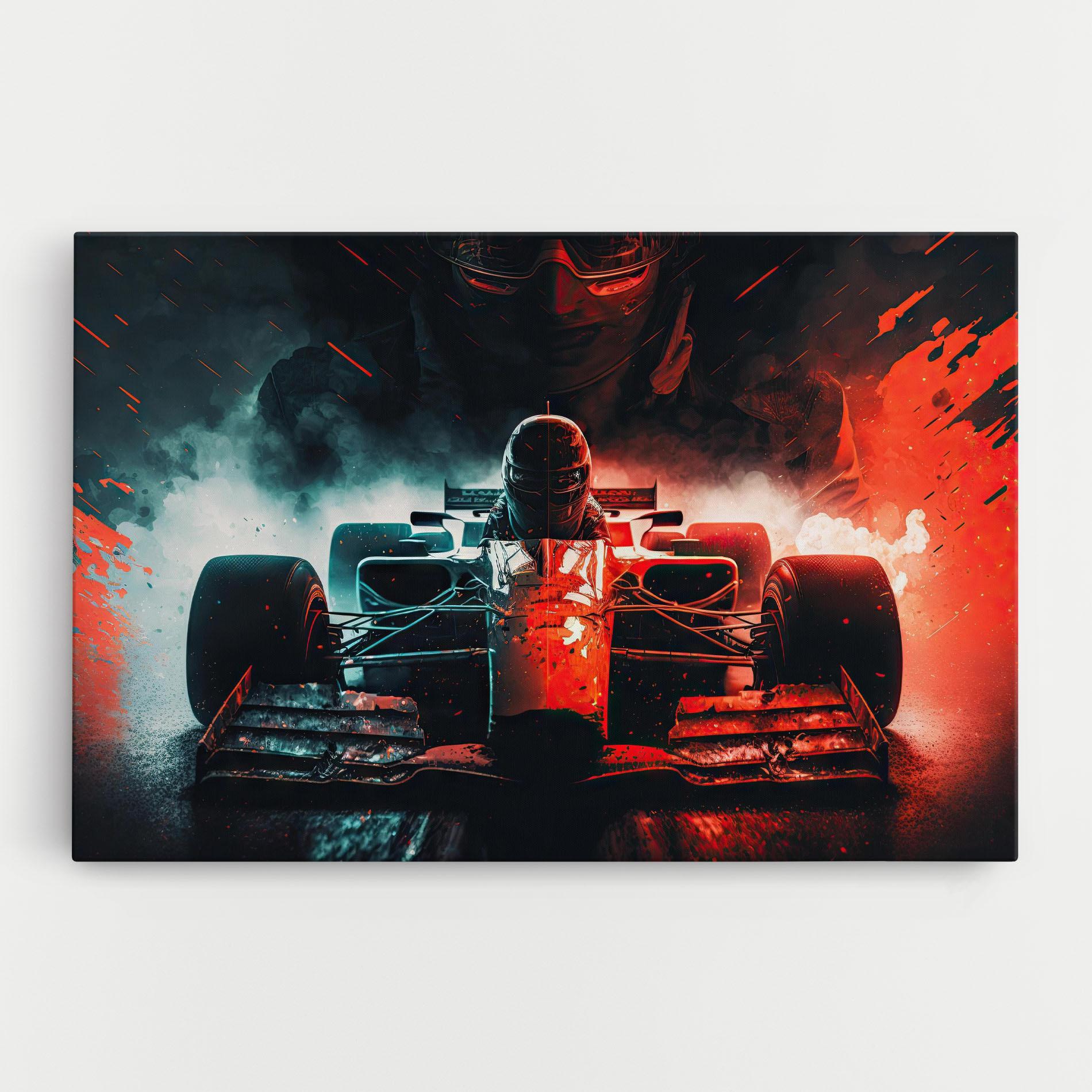 Vászonkép Blue Red F1 mockup 0