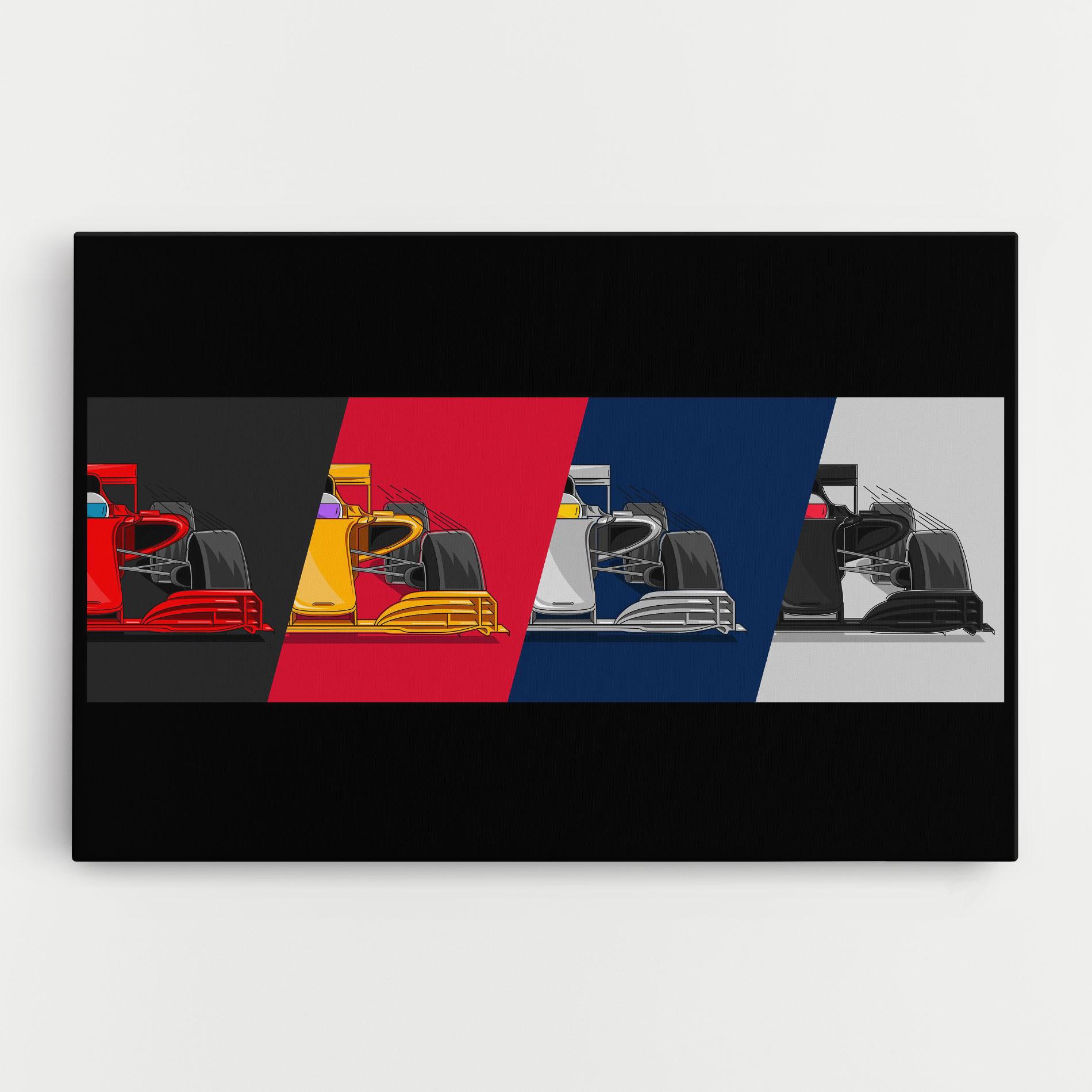Vászonkép F1 Cars mockup 0