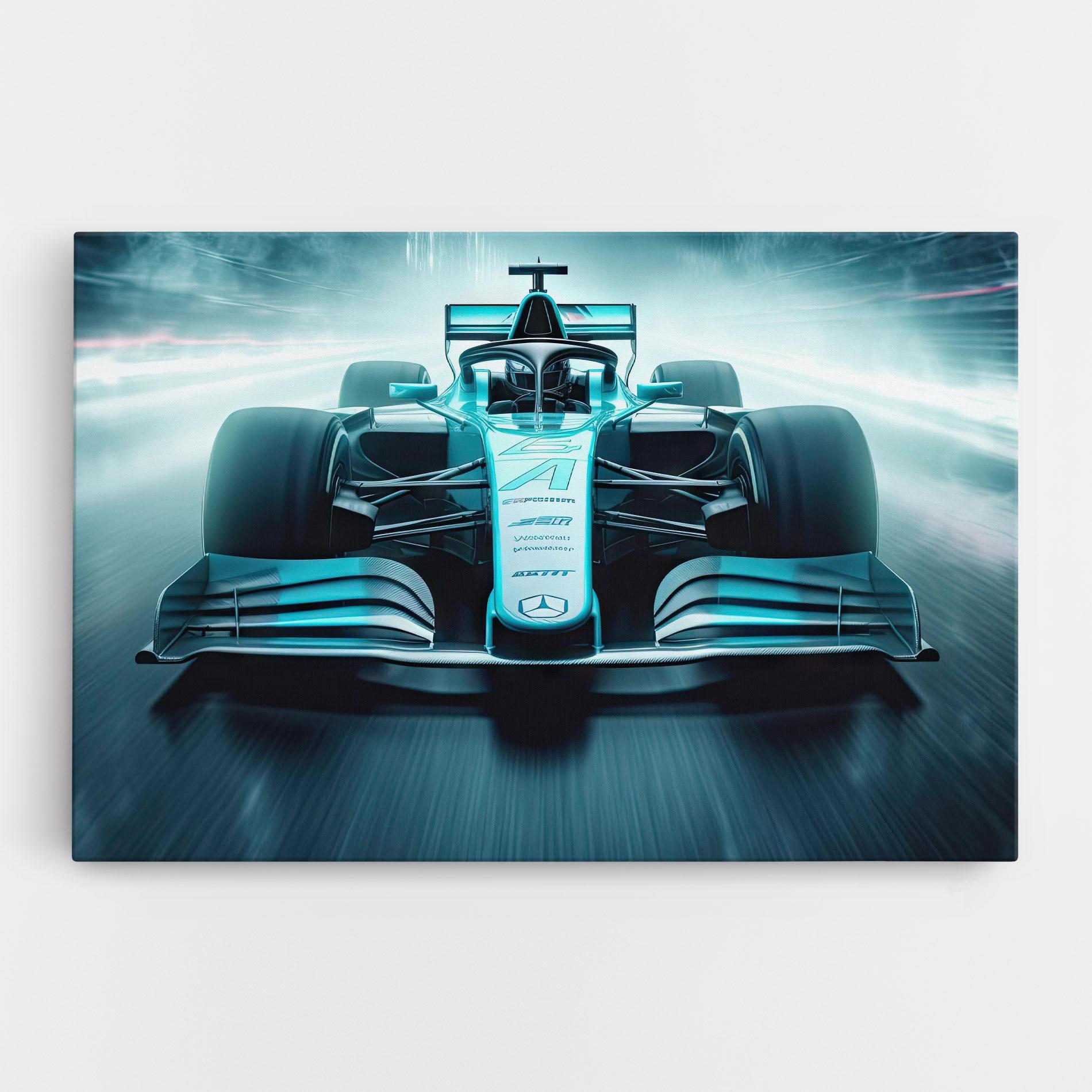 Vászonkép F1 Smoke Cars mockup 0