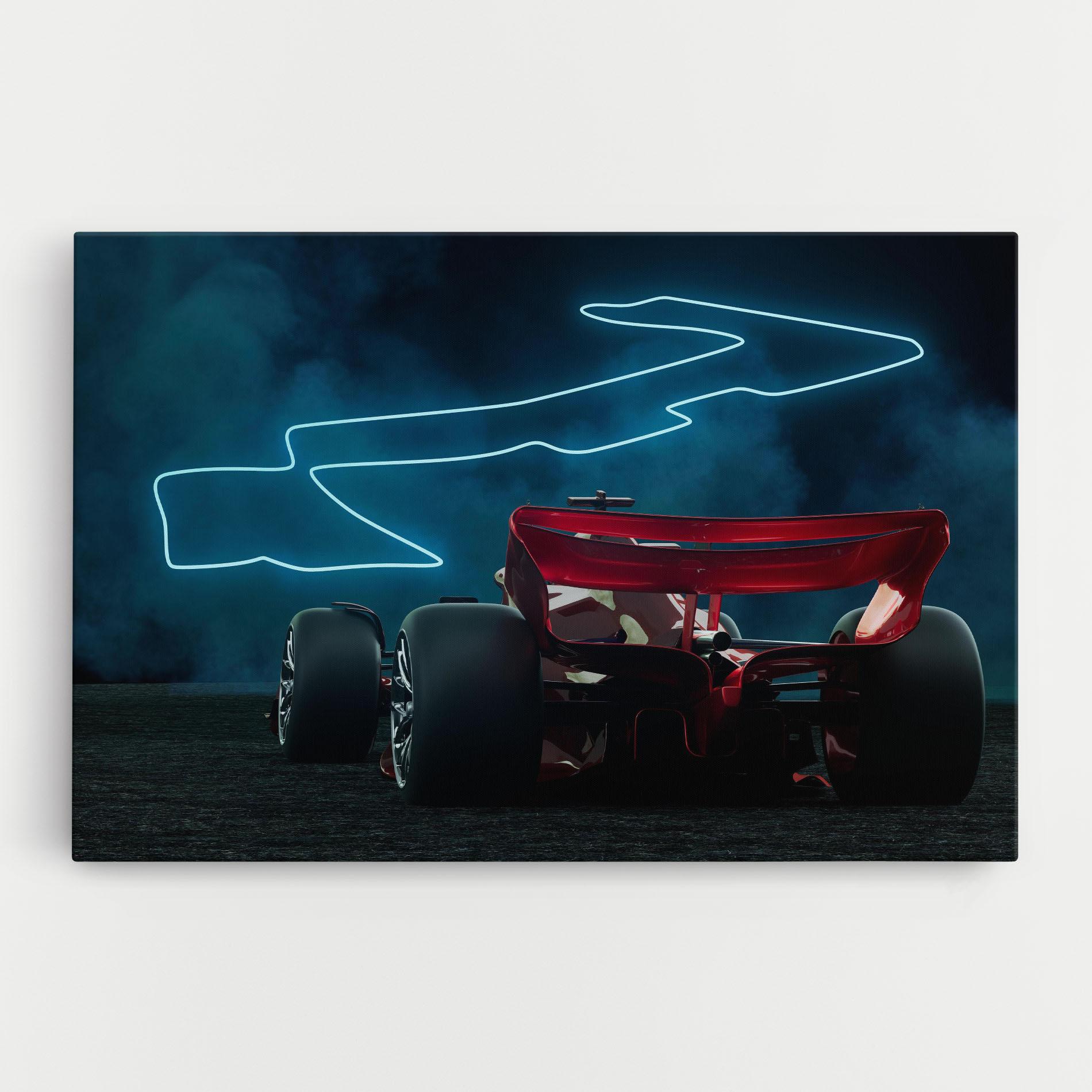 Vászonkép Race Car F1 mockup 0