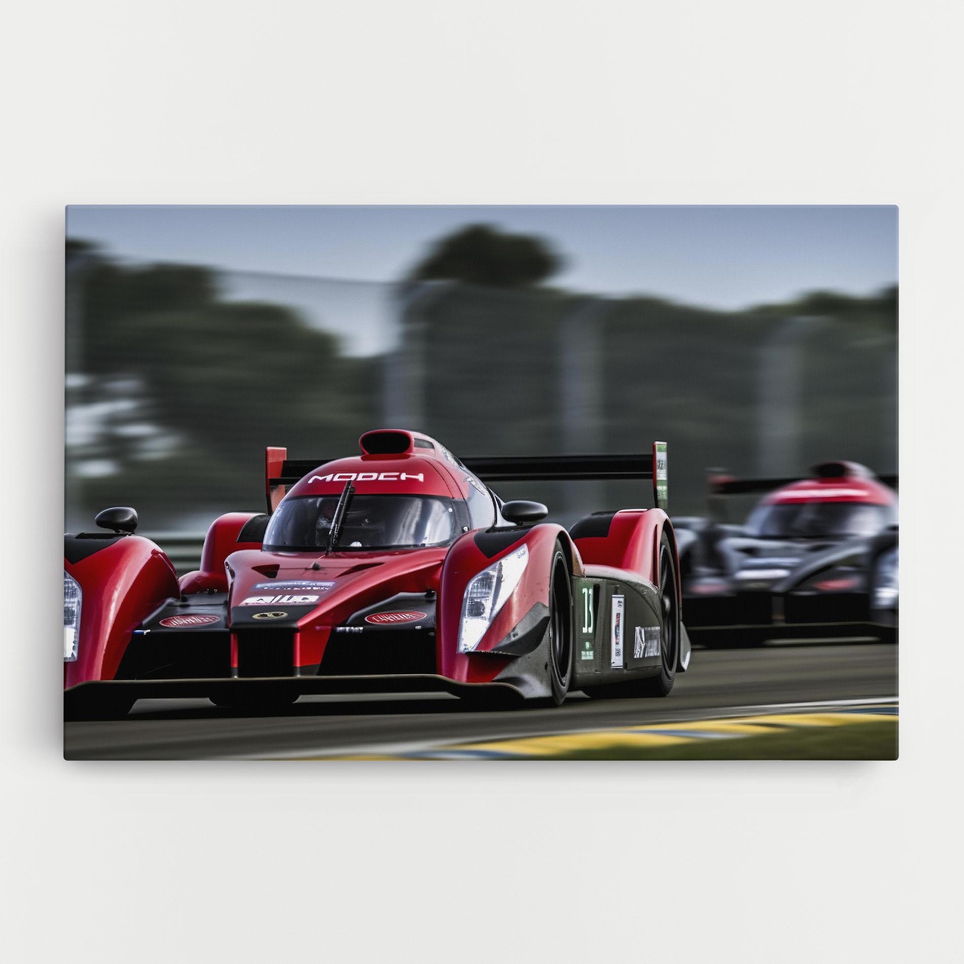 Vászonkép Red Racing Cars mockup 0