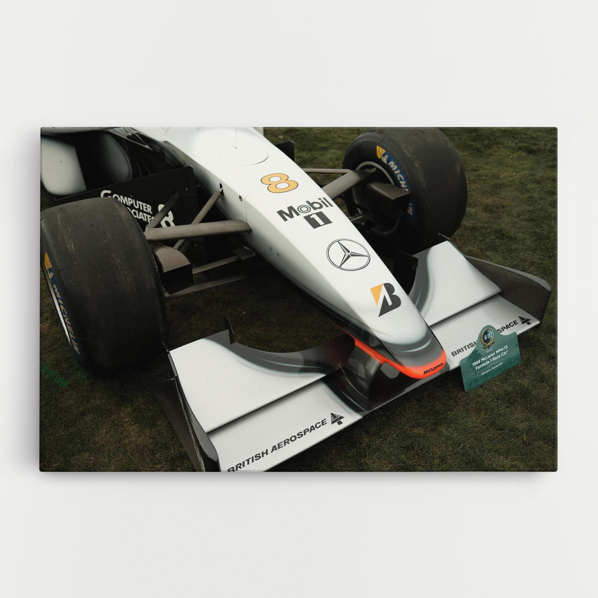 Vászonkép White F1 Car mockup 0