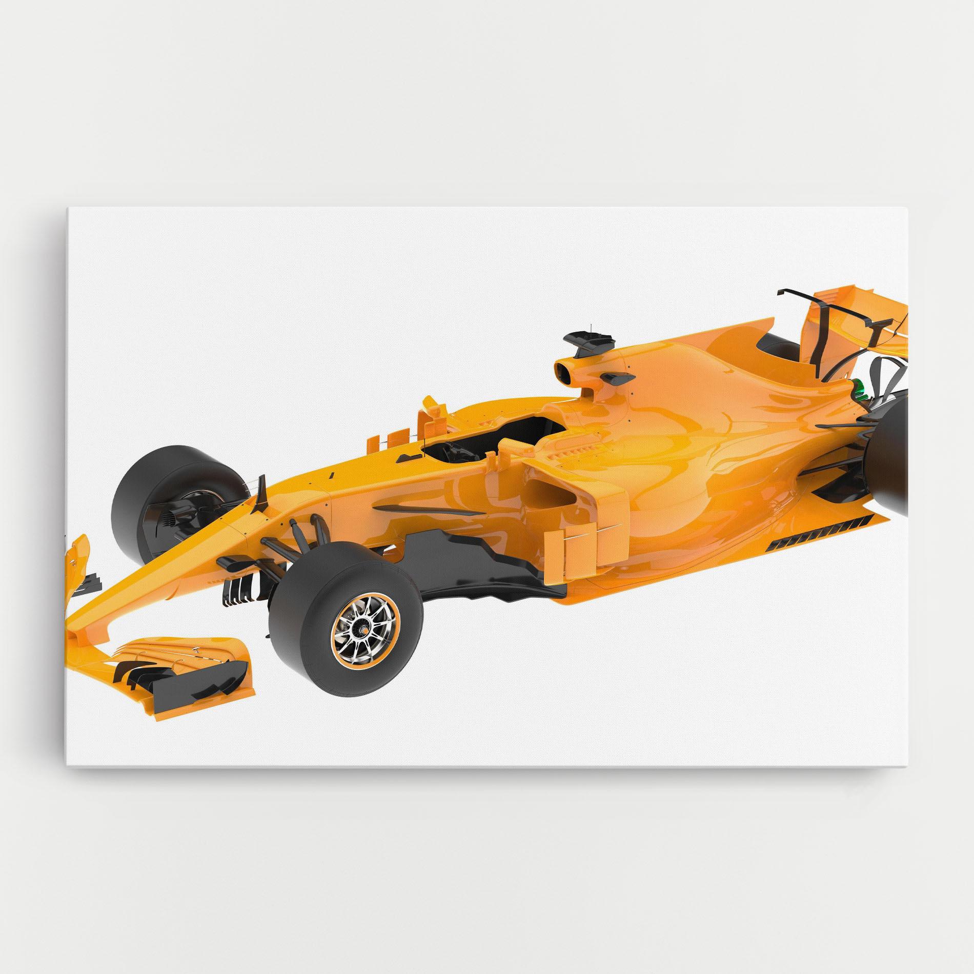 Vászonkép Yellow F1 Toy mockup 0