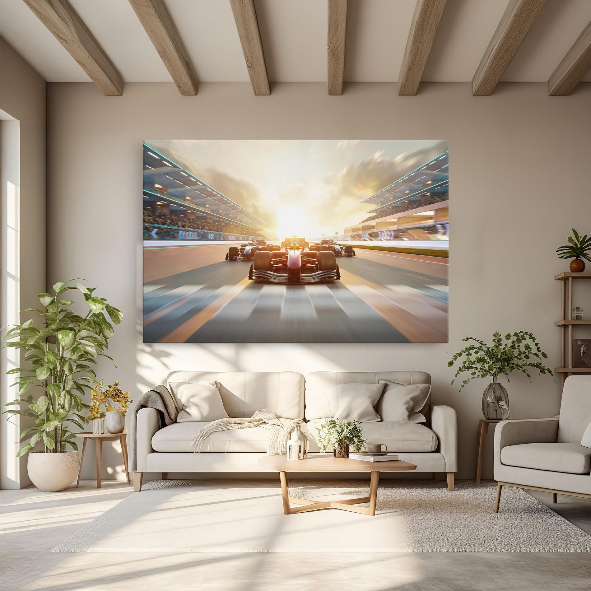 Vászonkép F1 Winning mockup 6