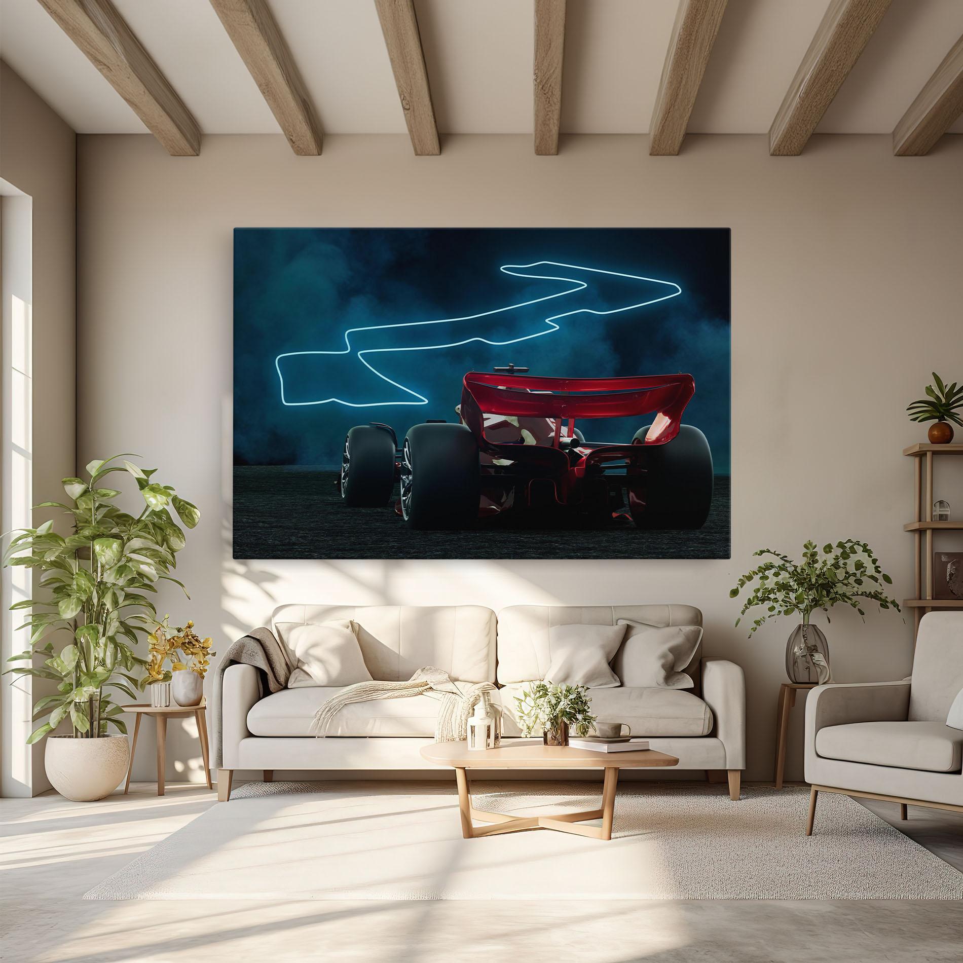 Vászonkép Race Car F1 mockup 6