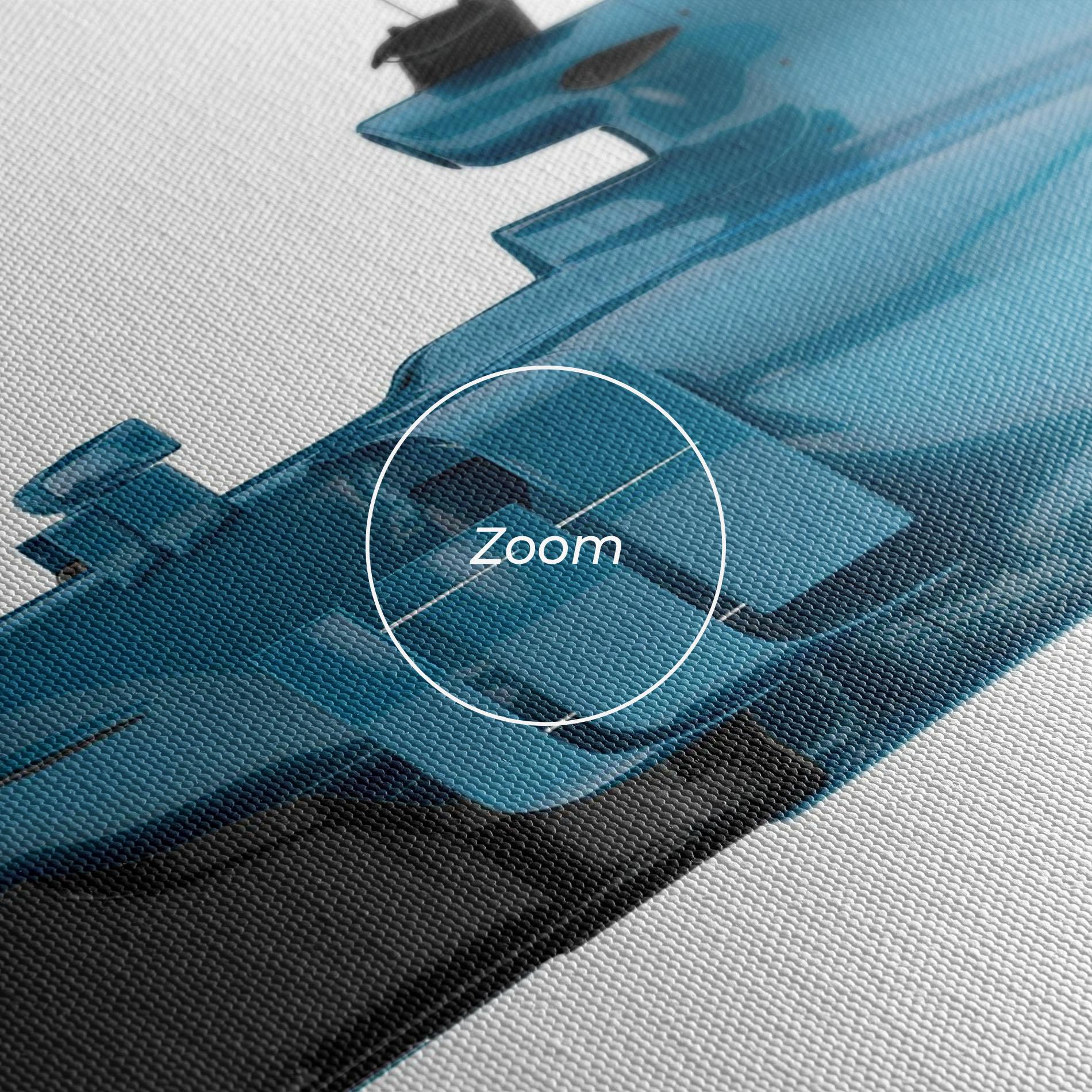 Vászonkép Blue F1 Toy mockup 3