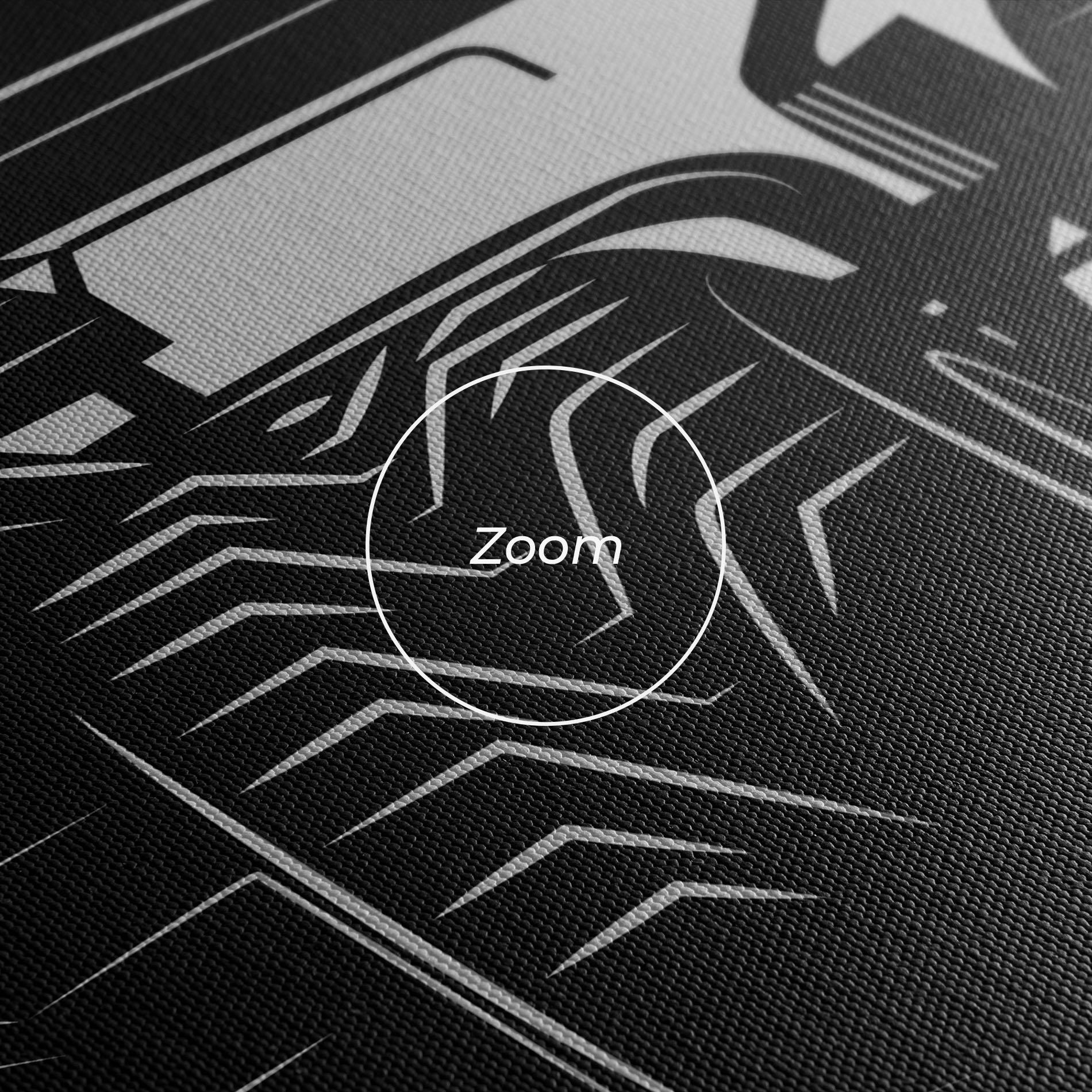 Vászonkép Car F1 Smoke mockup 3