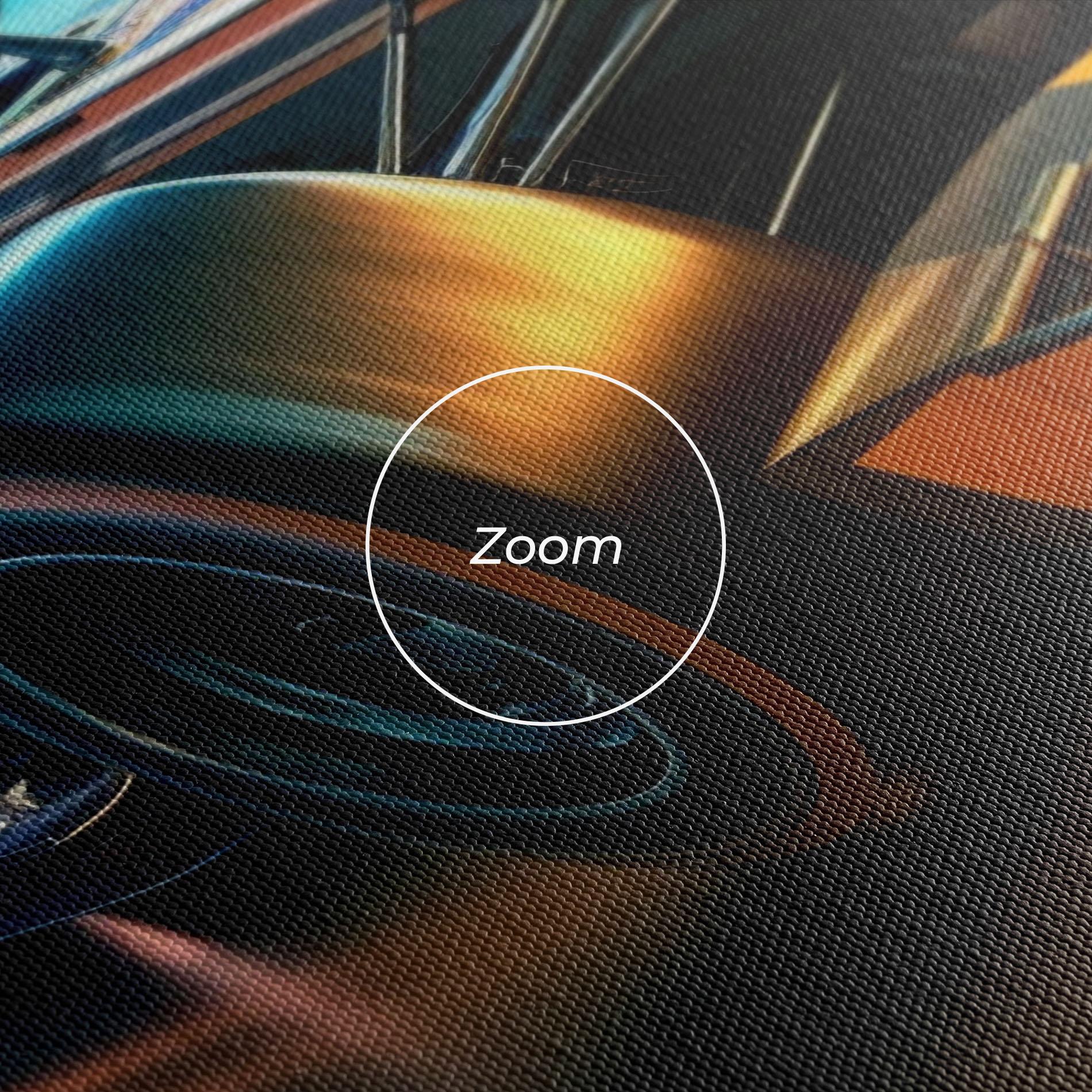 Vászonkép Yellow Blue F1 mockup 3