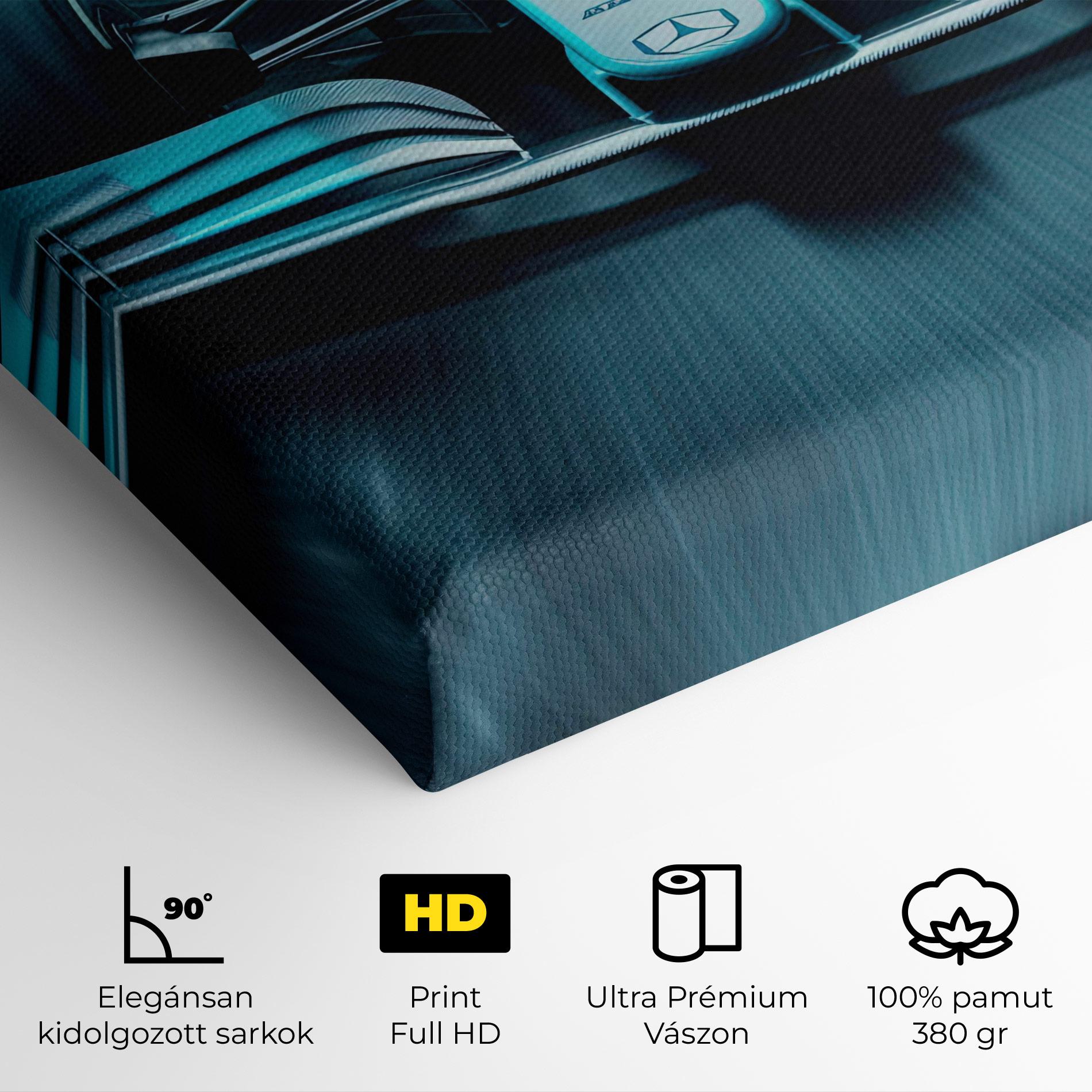 Vászonkép F1 Smoke Cars mockup 4