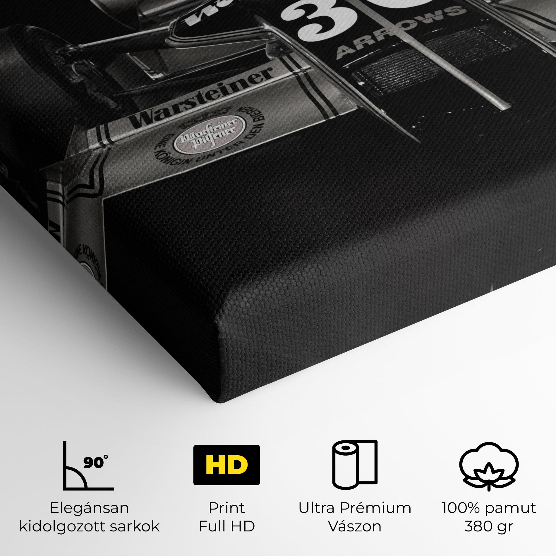 Vászonkép Formula 1 Car Grey mockup 4