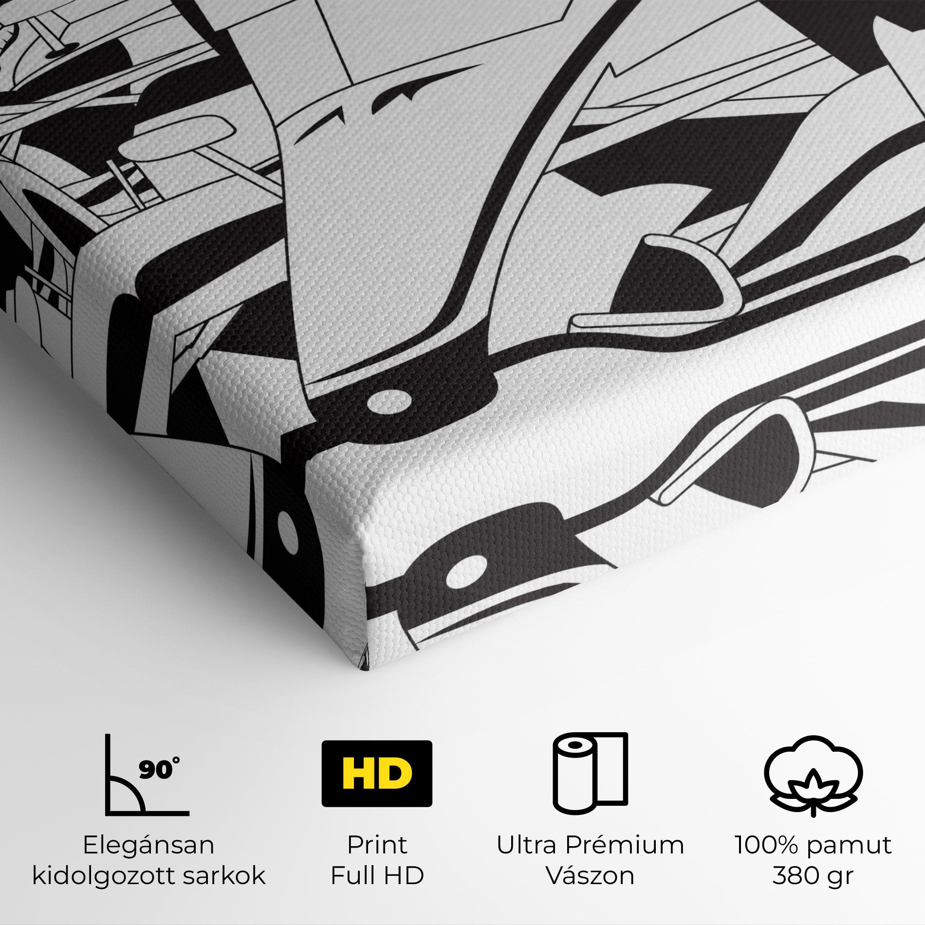 Vászonkép Grand Prix Cars mockup 4