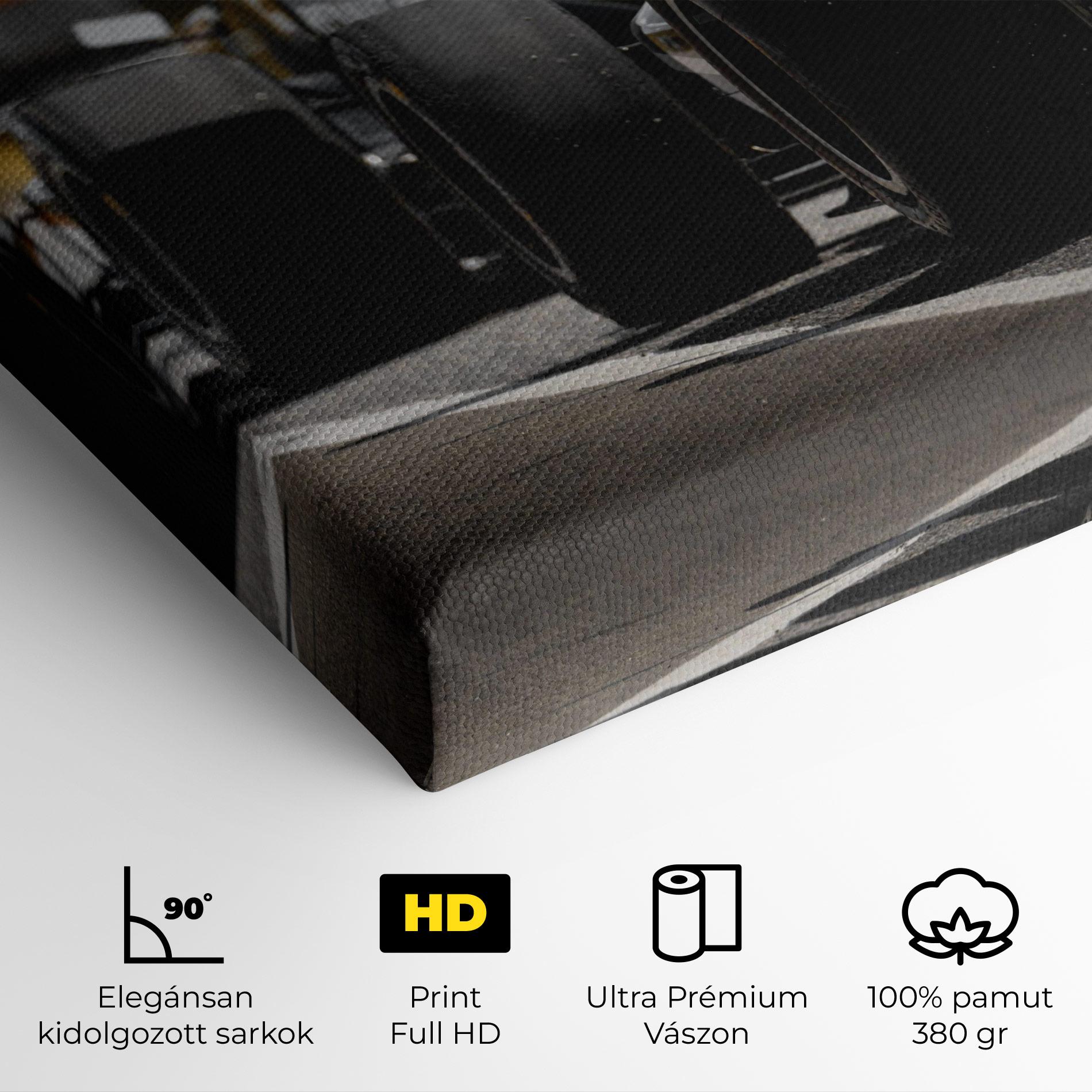 Vászonkép Grey F1 Cars mockup 4