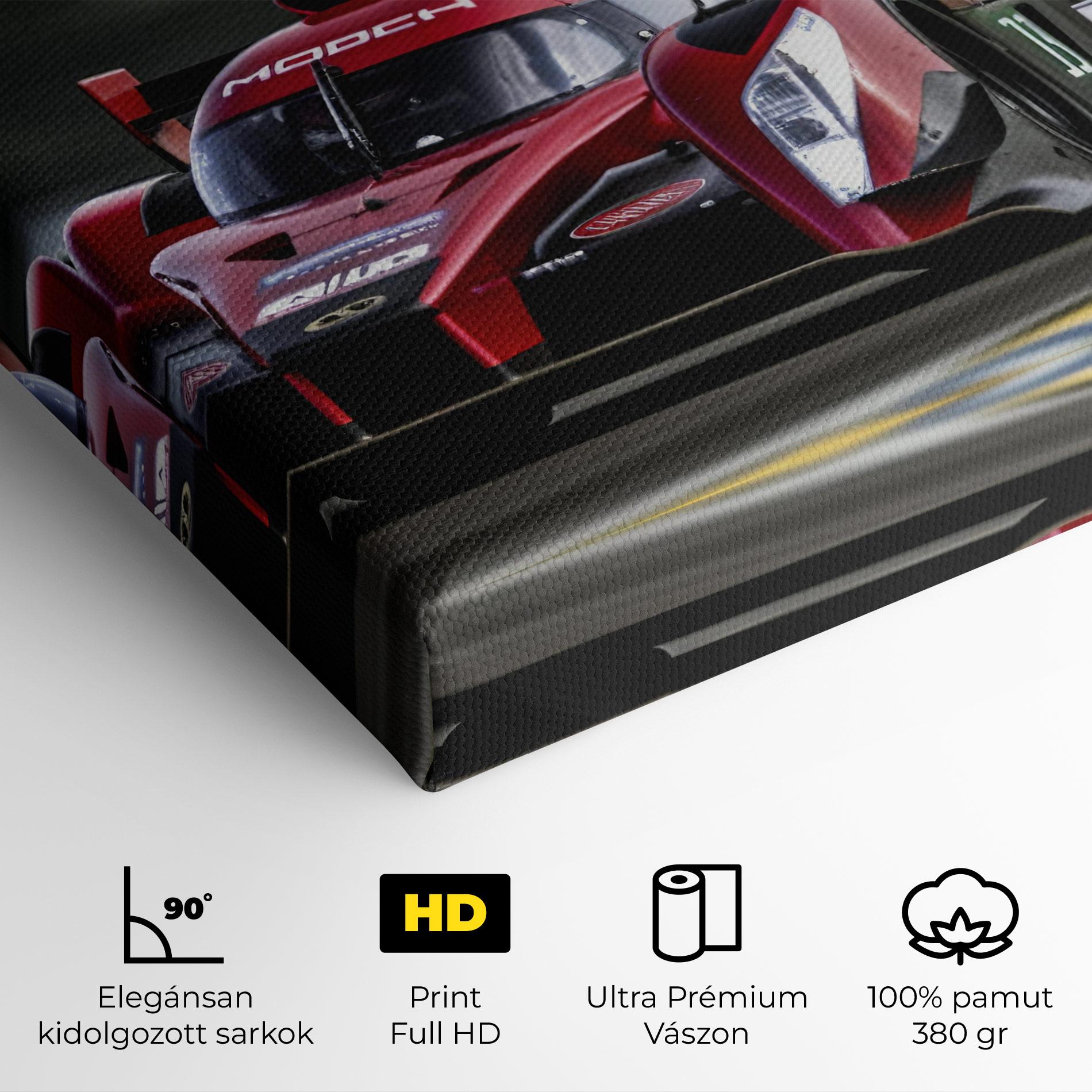 Vászonkép Red Racing Cars mockup 4