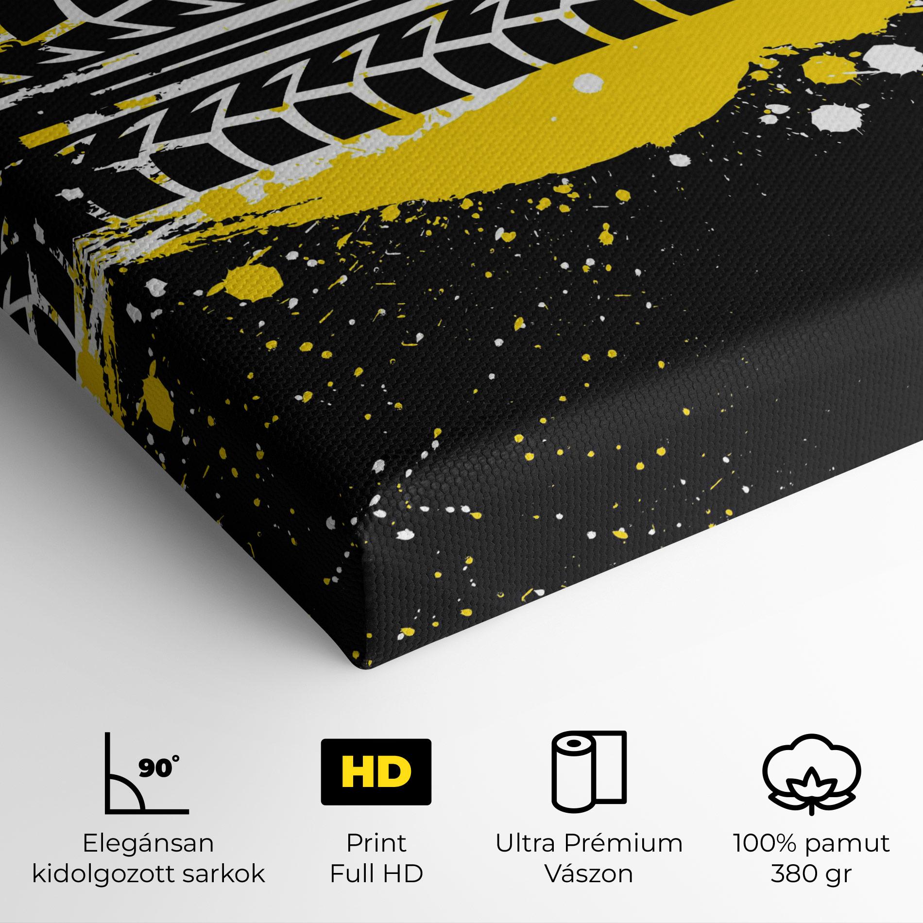 Vászonkép Yellow Traces mockup 4