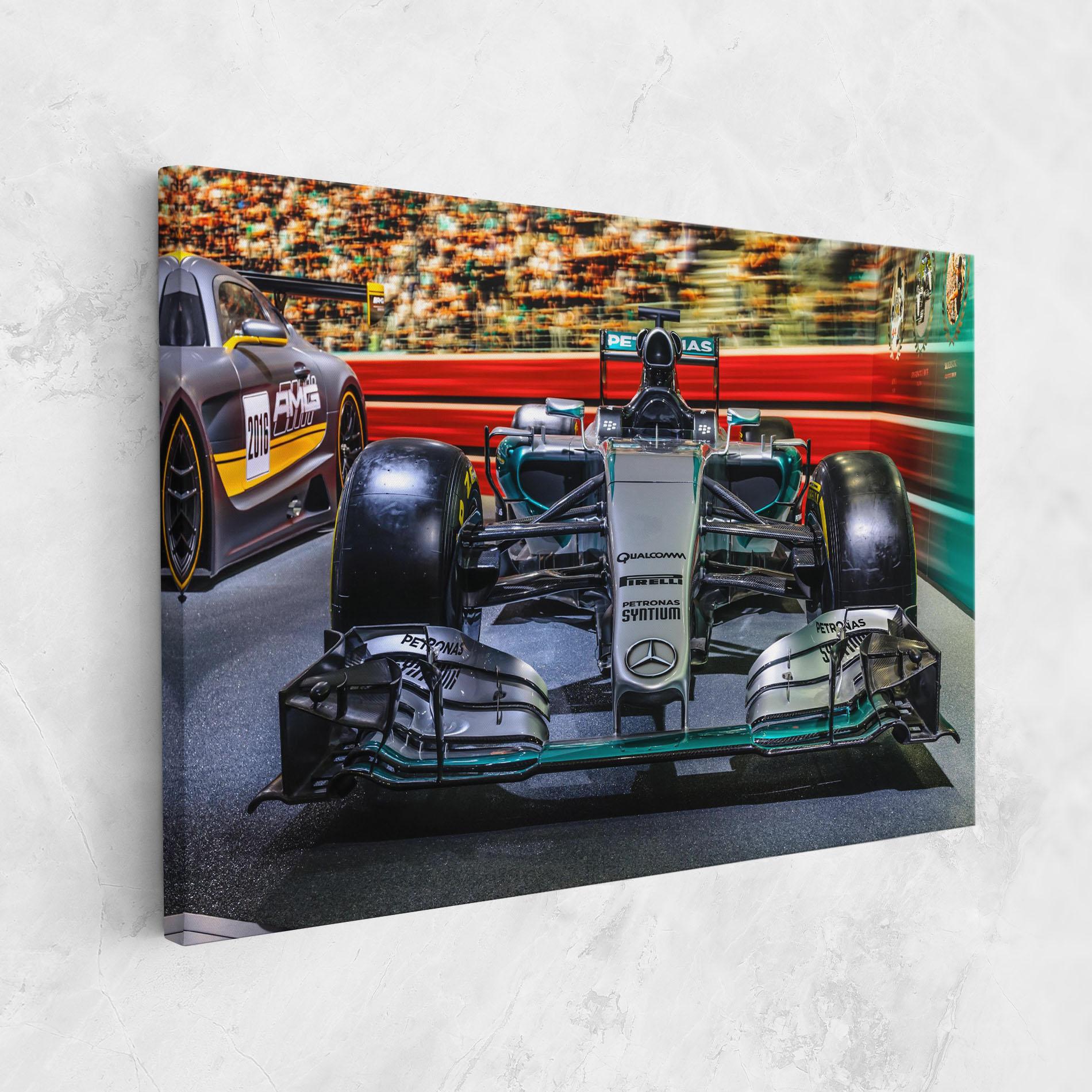 Vászonkép Black Green F1 mockup 1