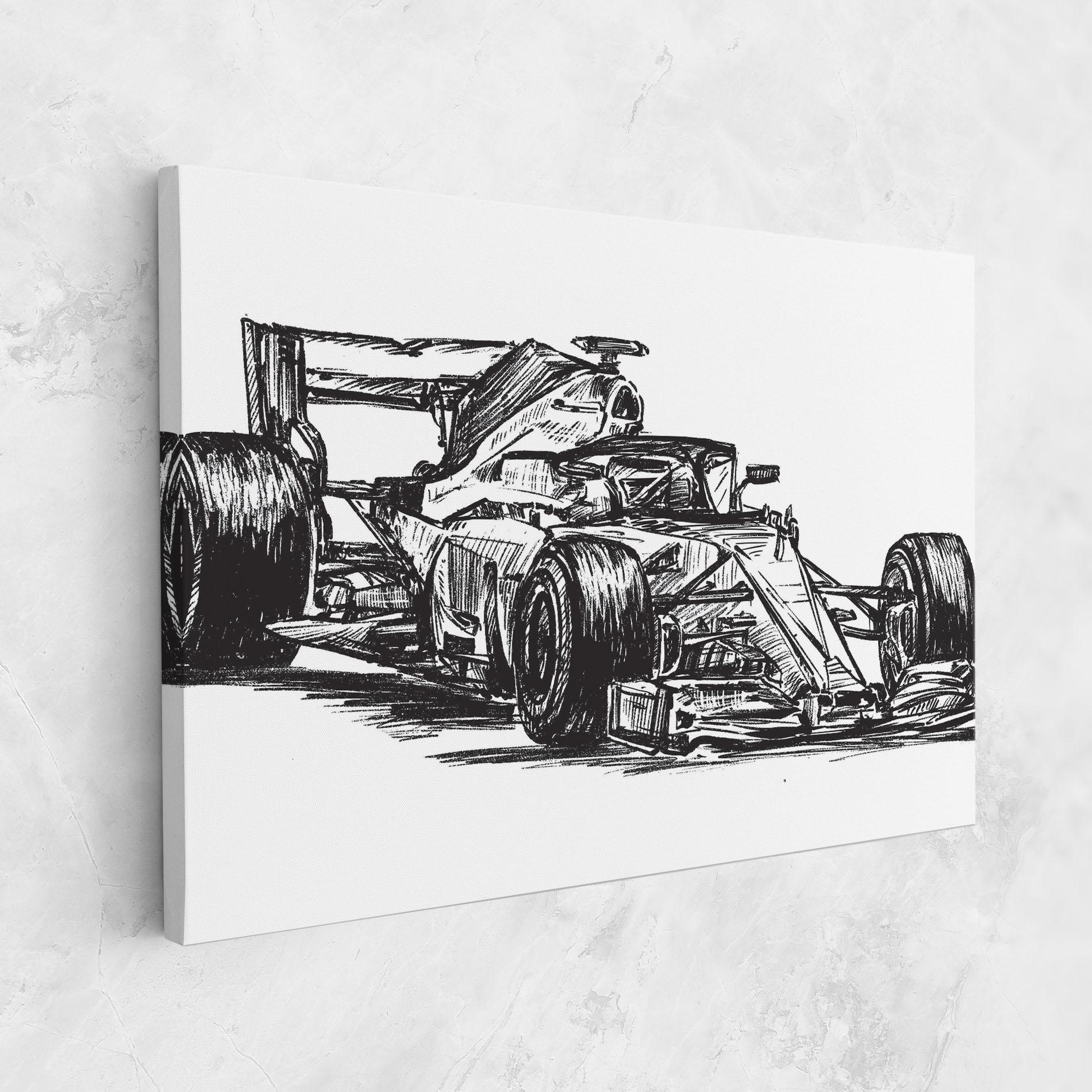 Vászonkép Black Line F1 mockup 1
