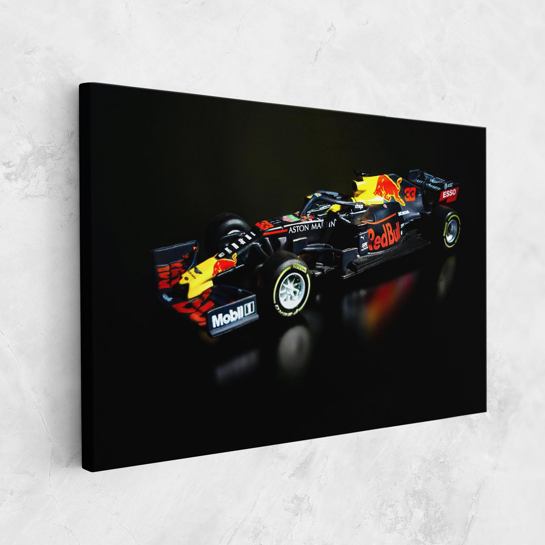 Vászonkép Black Yellow F1 mockup 1