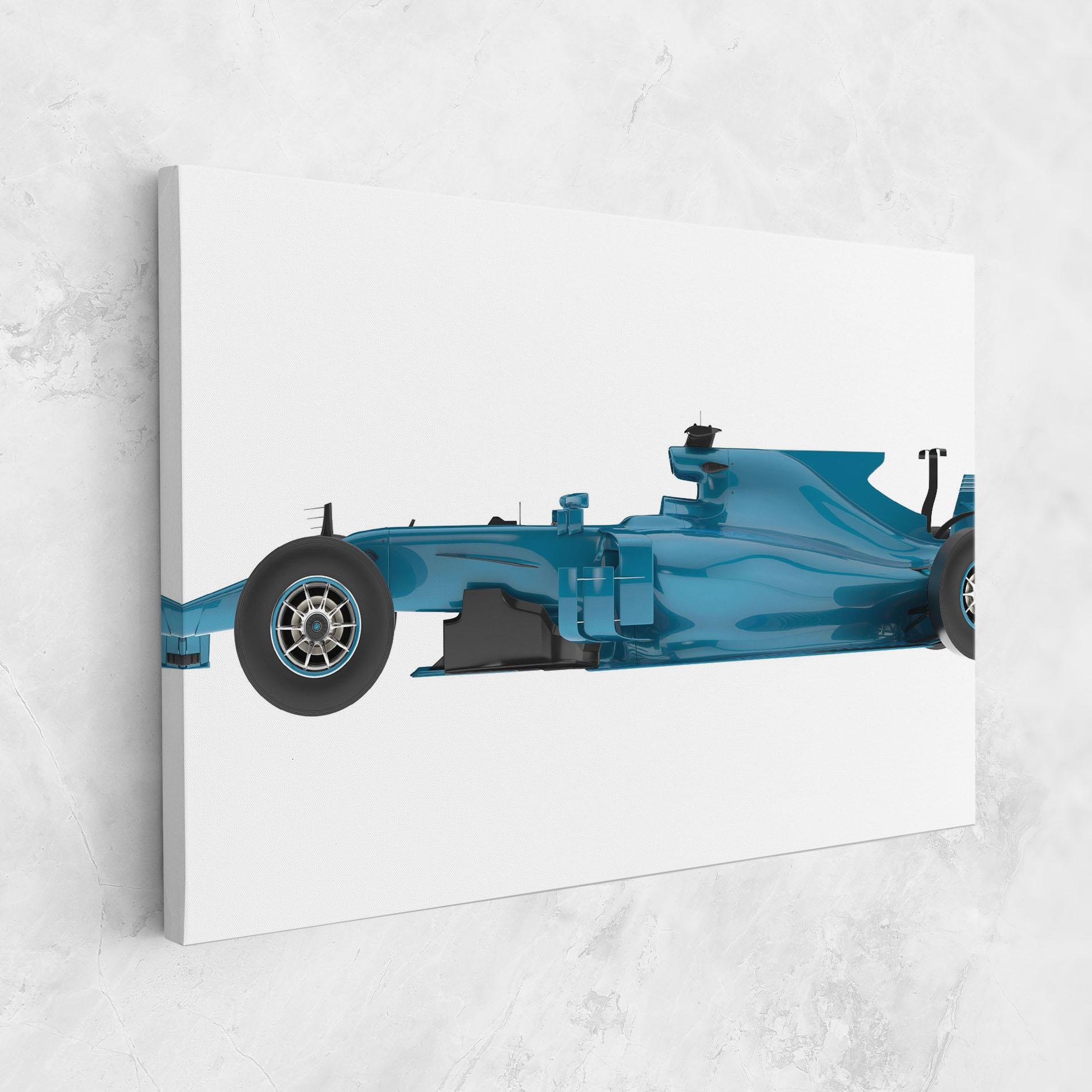 Vászonkép Blue F1 Toy mockup 1