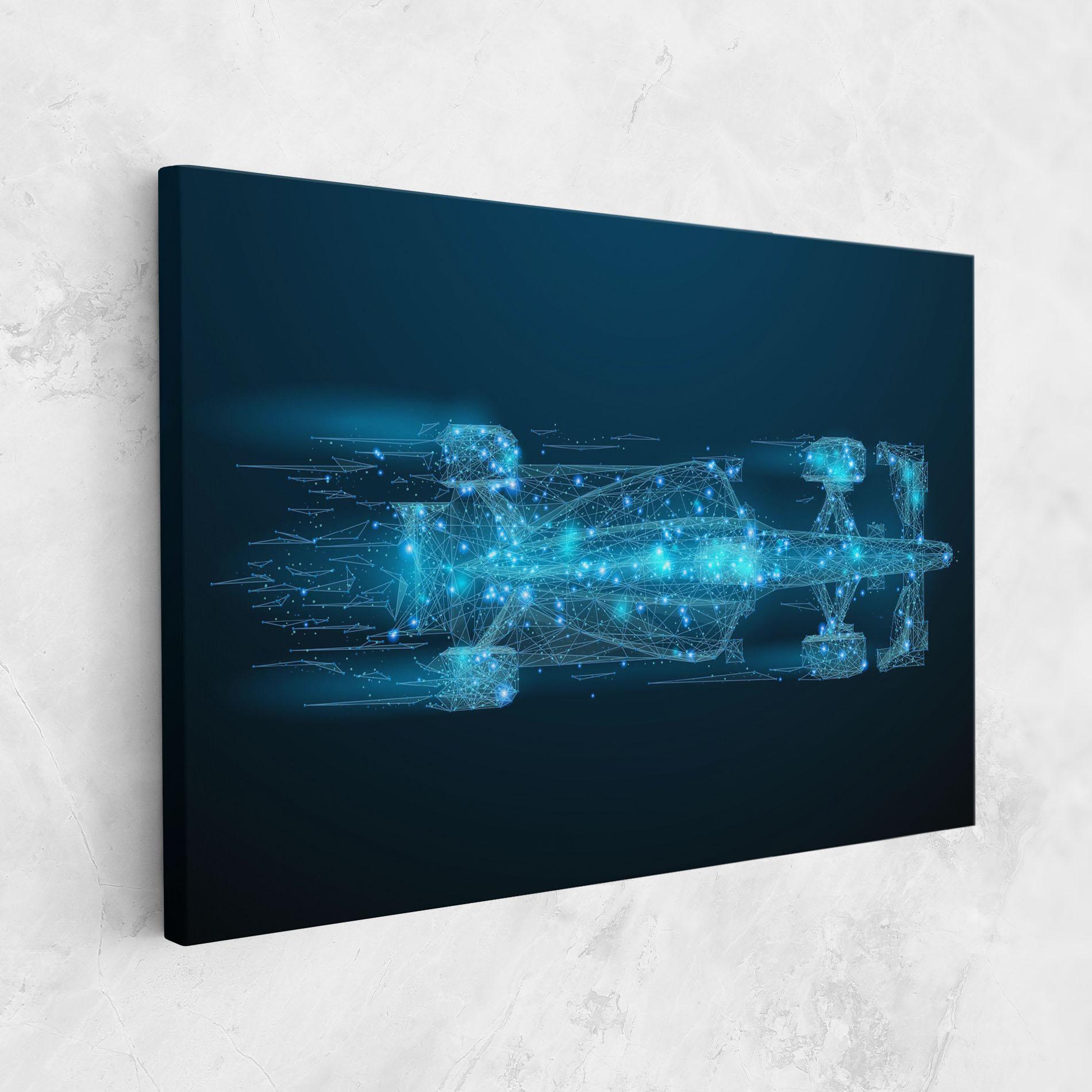 Vászonkép Blue Light F1 mockup 1