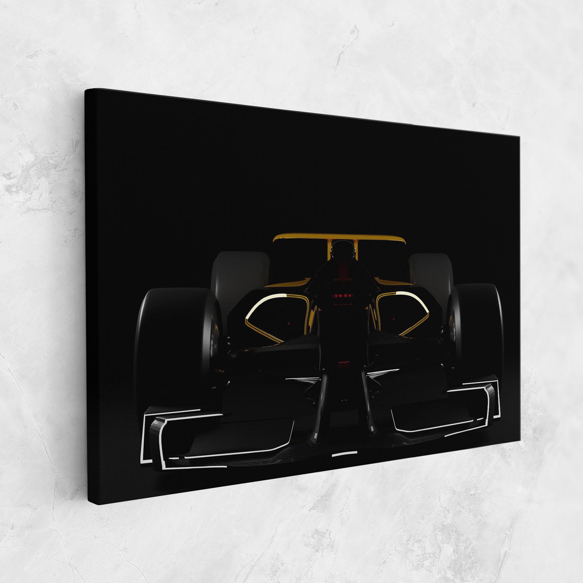 Vászonkép Dark F1 Car mockup 1