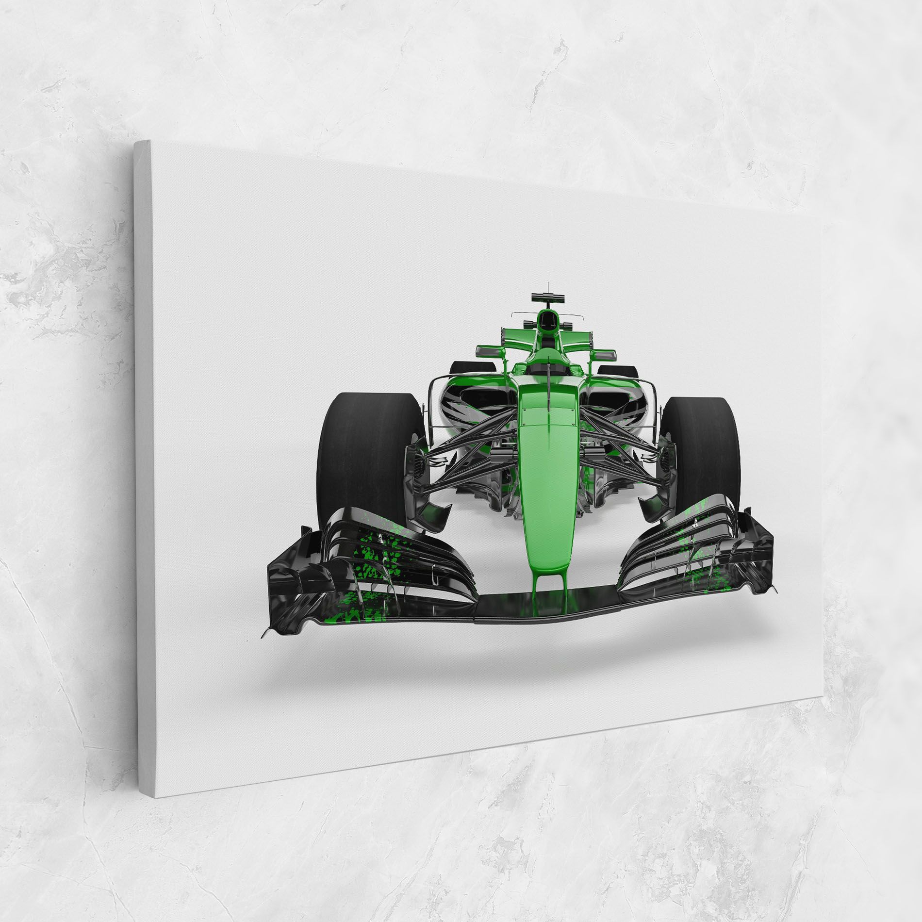 Green F1 Car mockup 1