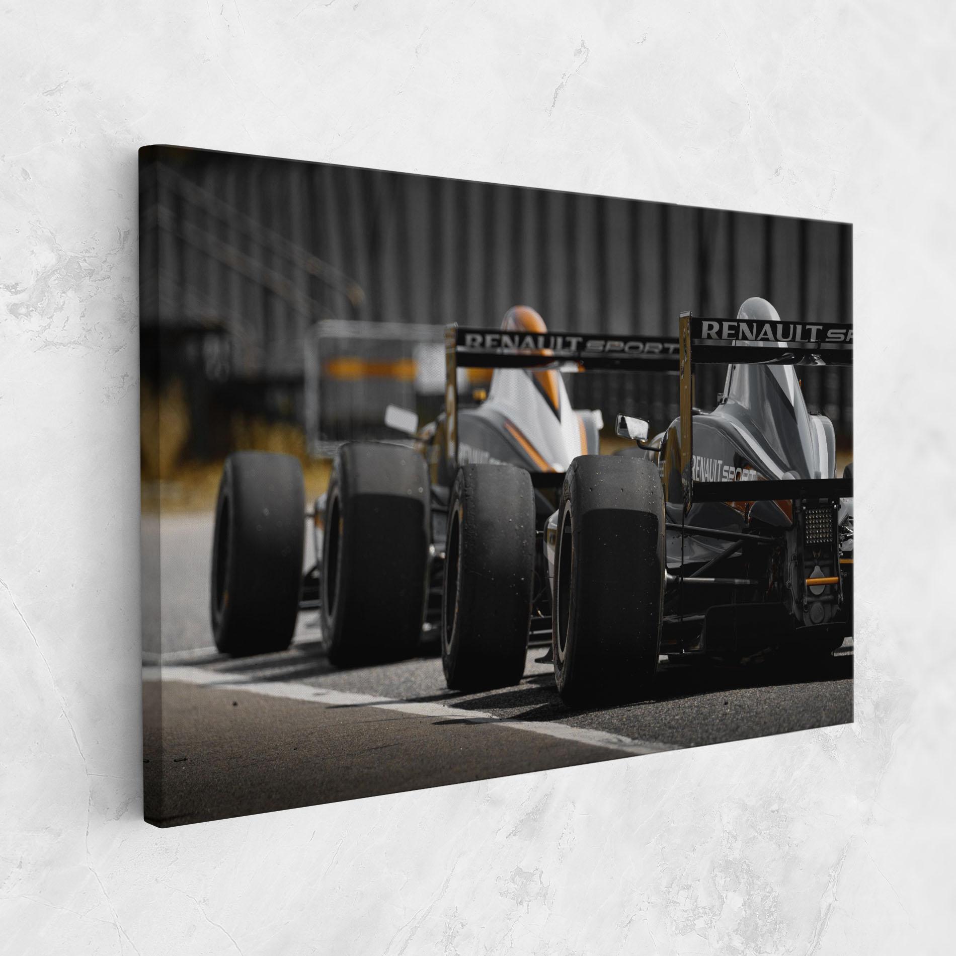 Vászonkép Grey F1 Cars mockup 1