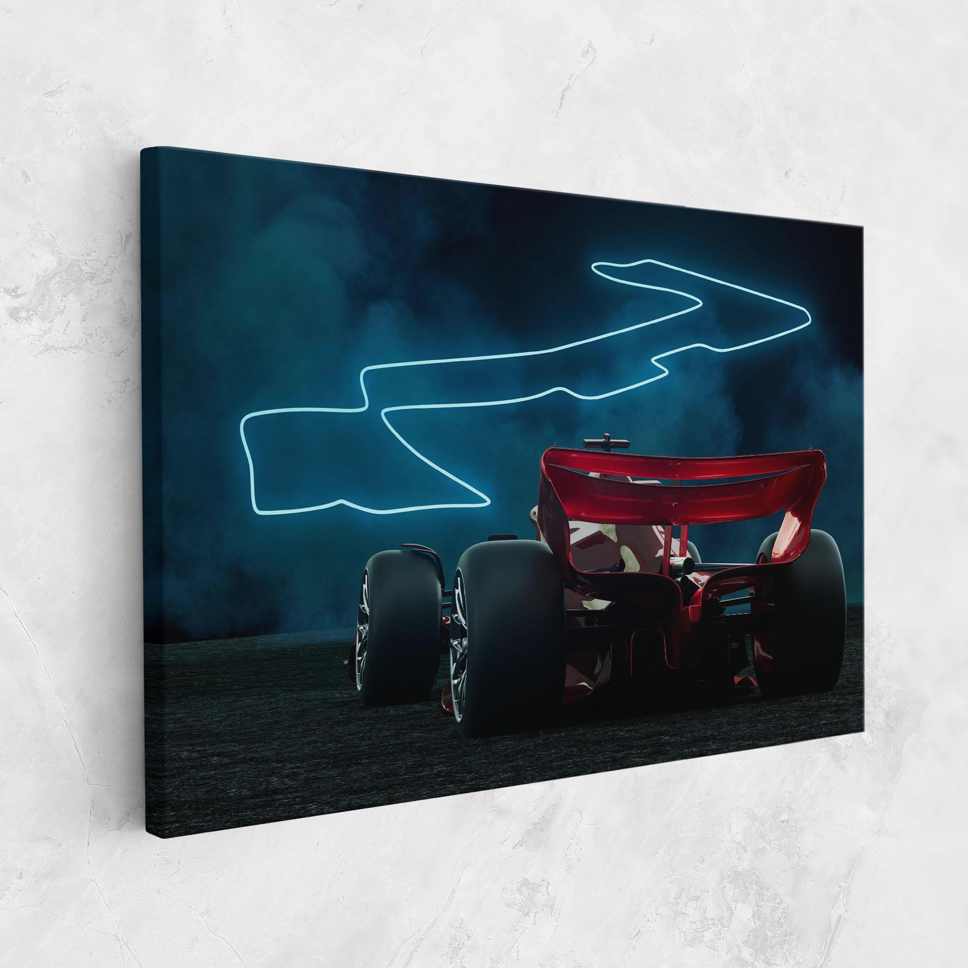 Vászonkép Race Car F1 mockup 1