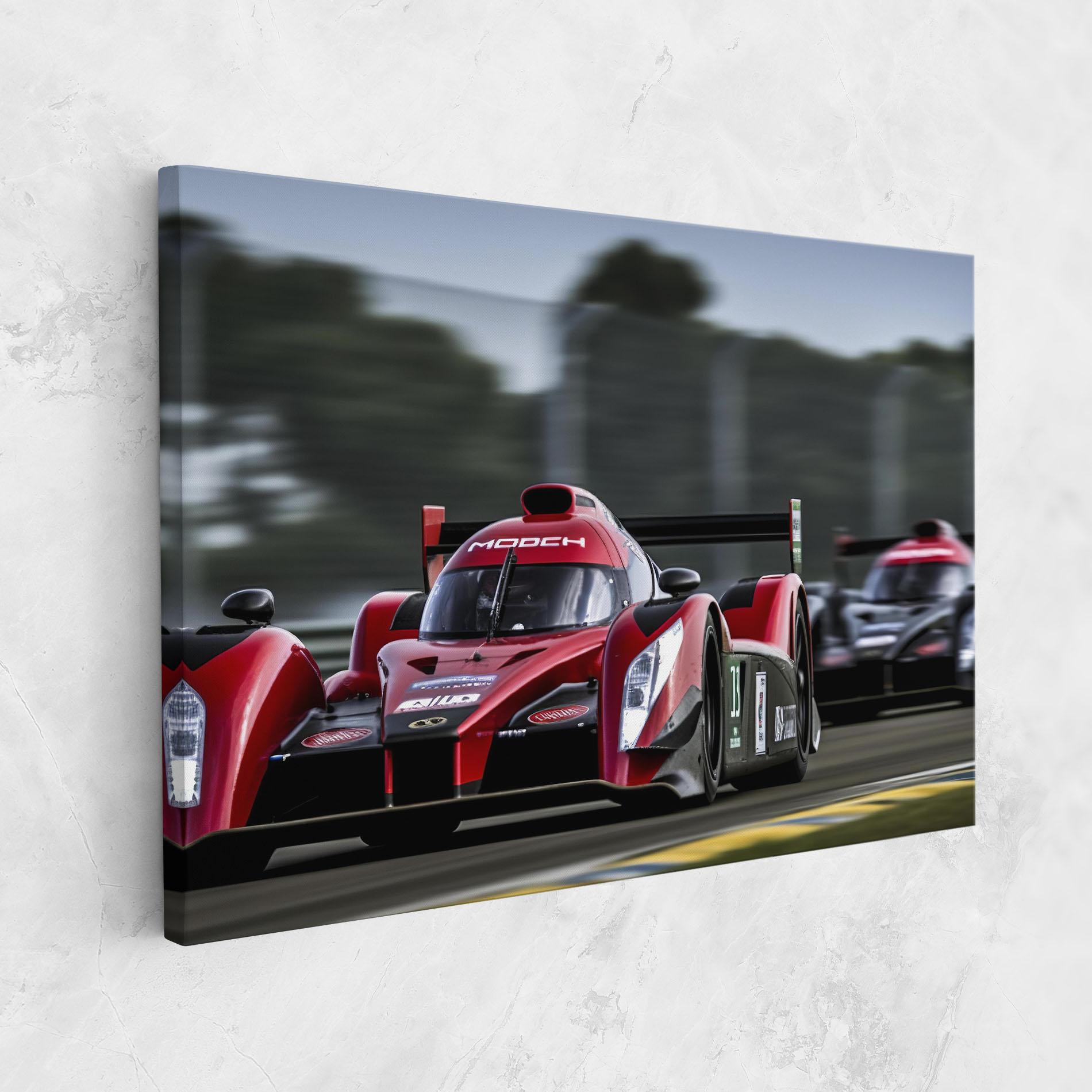 Vászonkép Red Racing Cars mockup 1