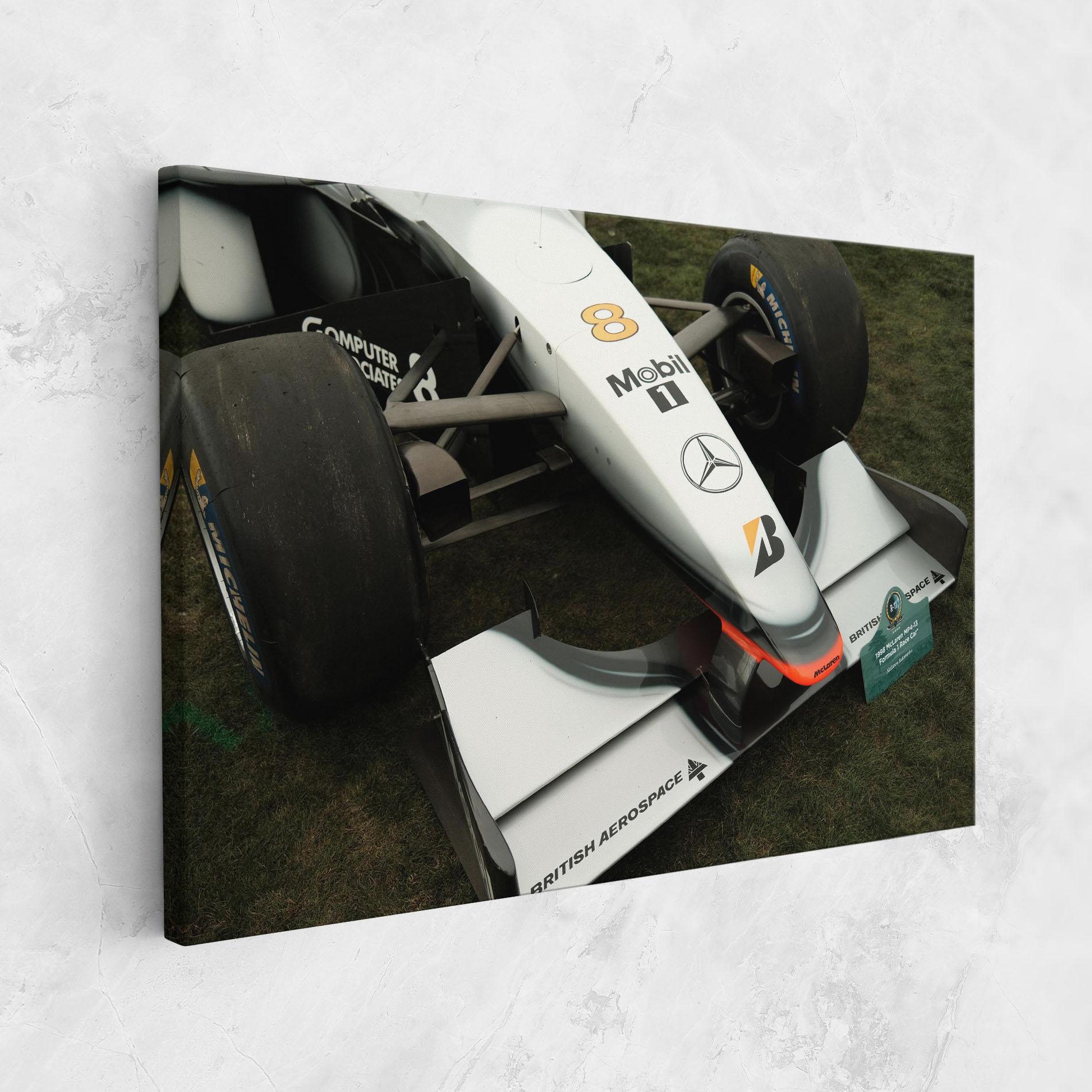 Vászonkép White F1 Car mockup 1
