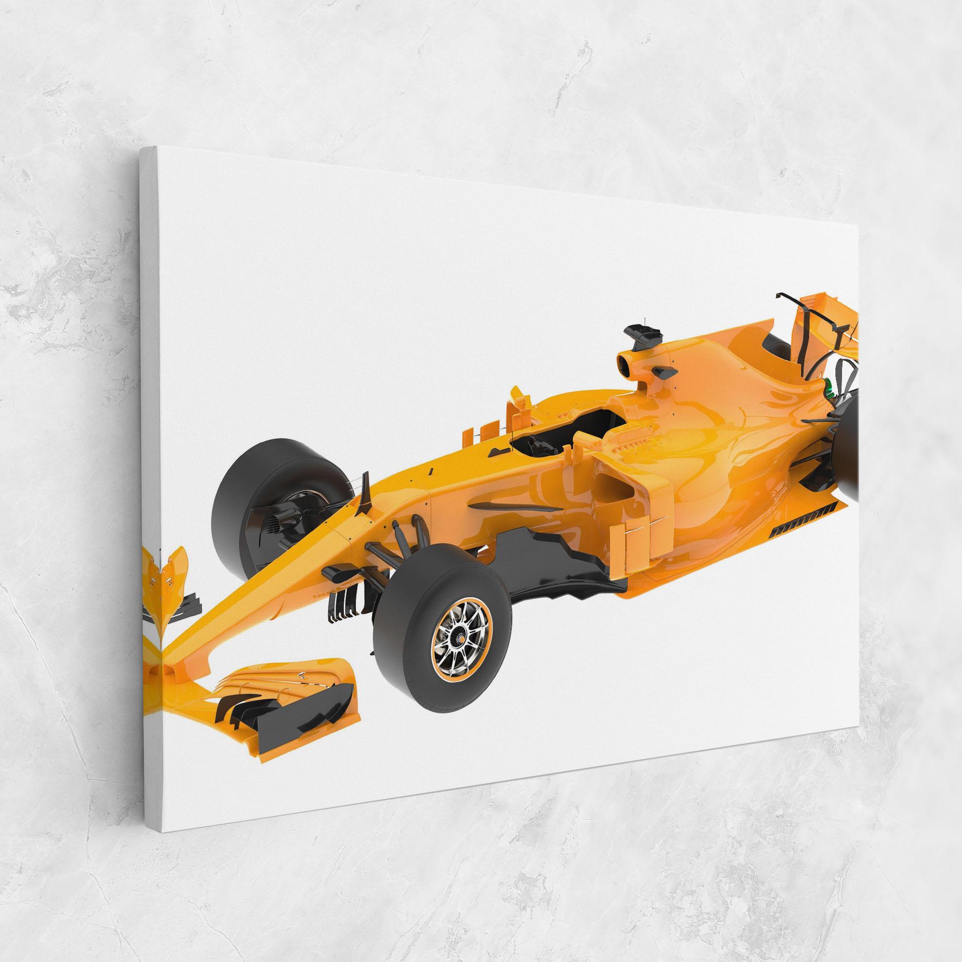 Vászonkép Yellow F1 Toy mockup 1
